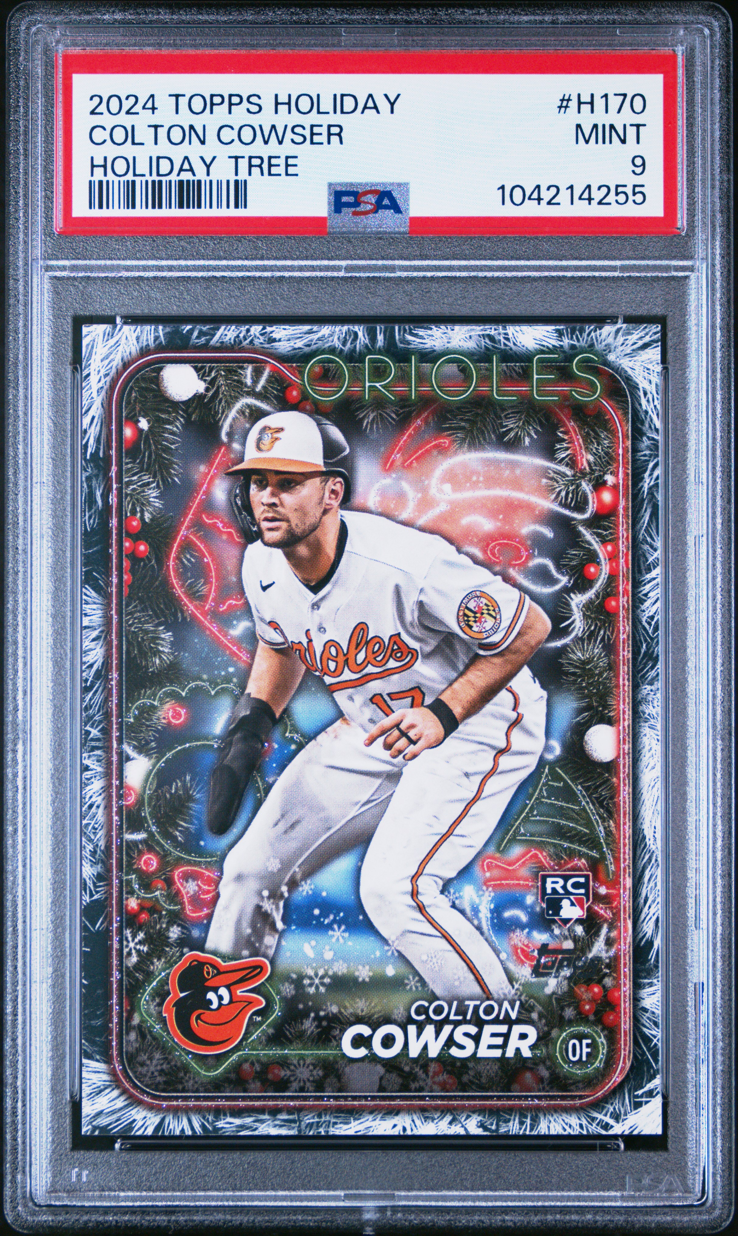 2024 Topps Holiday Colton Cowser #H170 (Holiday Tree) Mint 9 front