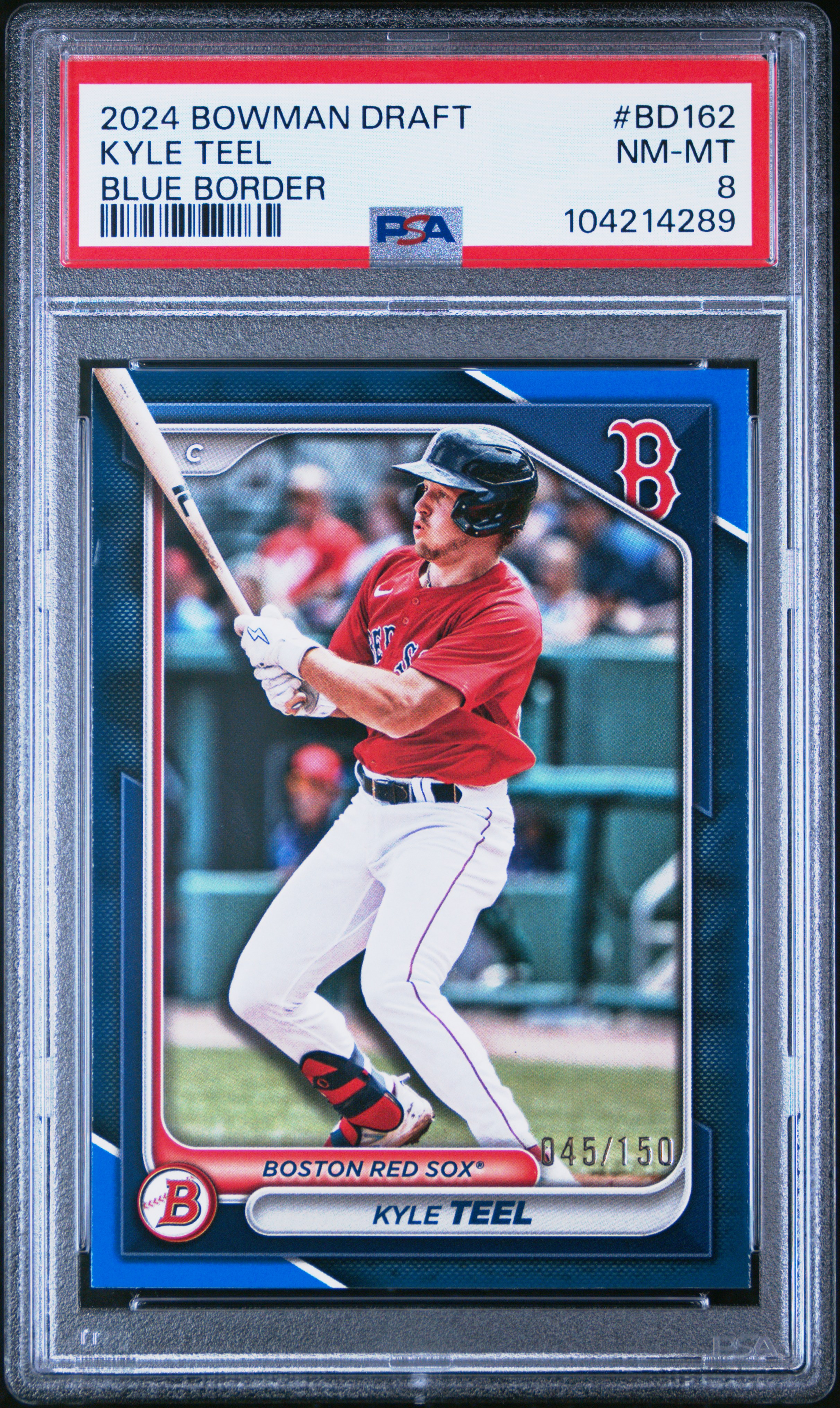 2024 Bowman Draft Kyle Teel #Bd162 (Blue Border) Nm-Mt 8 front