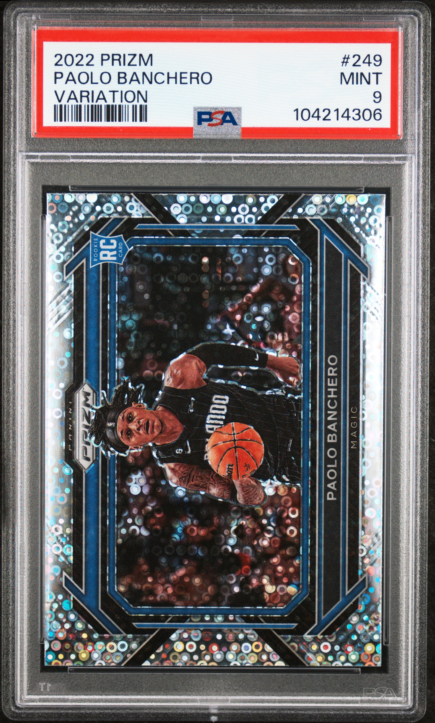 2022 Panini Prizm Paolo Banchero #249 (Variation) Mint 9 front