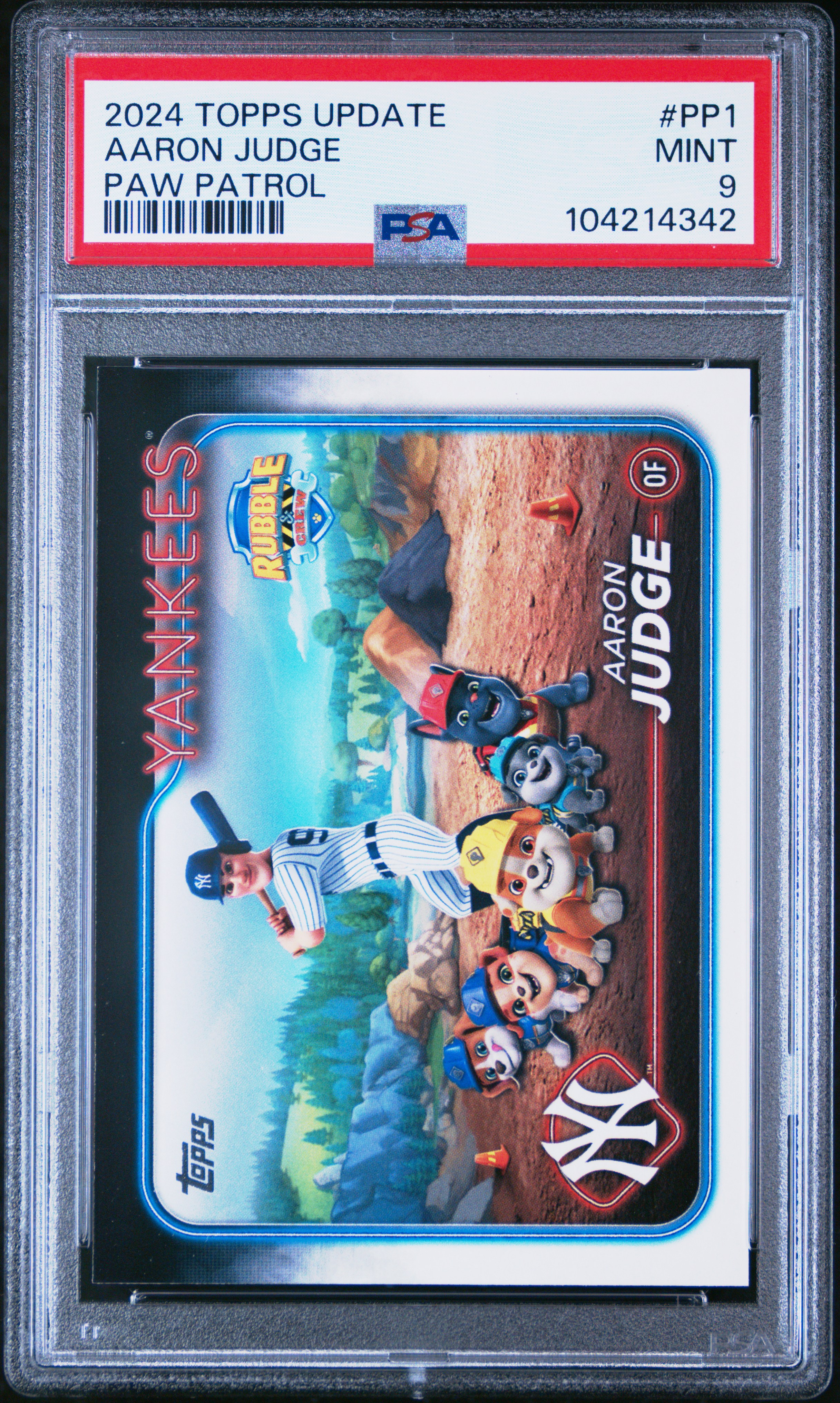 2024 Topps Update Paw Patrol Aaron Judge #Pp1 Mint 9 front