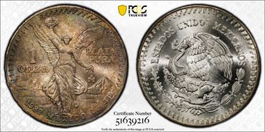 1983-Mo Onza Libertad Ag MS68