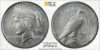 2023 $1 Peace Dollar MS70