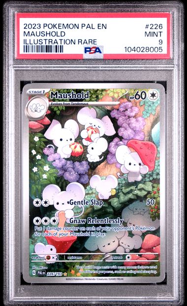 2023 Pokemon Pal En-Paldea Evolved Maushold #226 (Illustration Rare) Mint 9 back