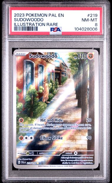 2023 Pokemon Pal En-Paldea Evolved Sudowoodo #219 (Illustration Rare) Nm-Mt 8 back