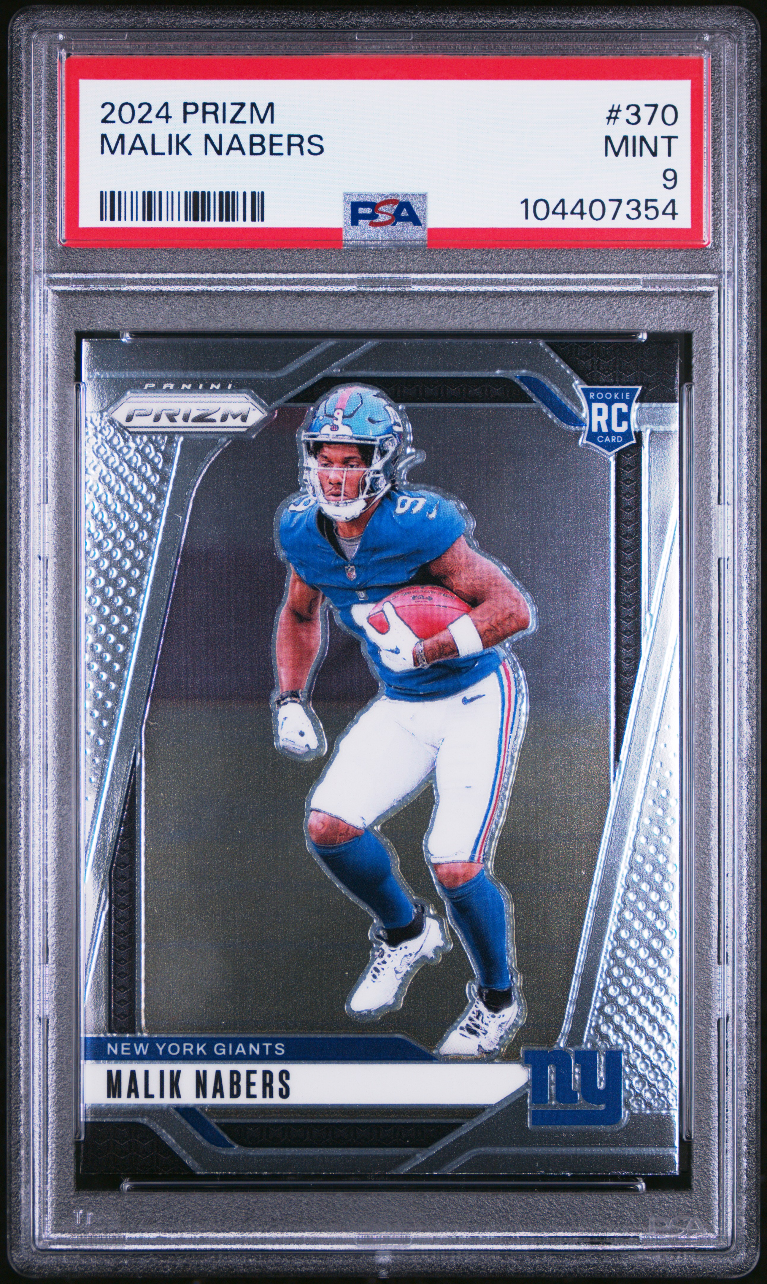 2024 Panini Prizm Malik Nabers #370 Mint 9 front