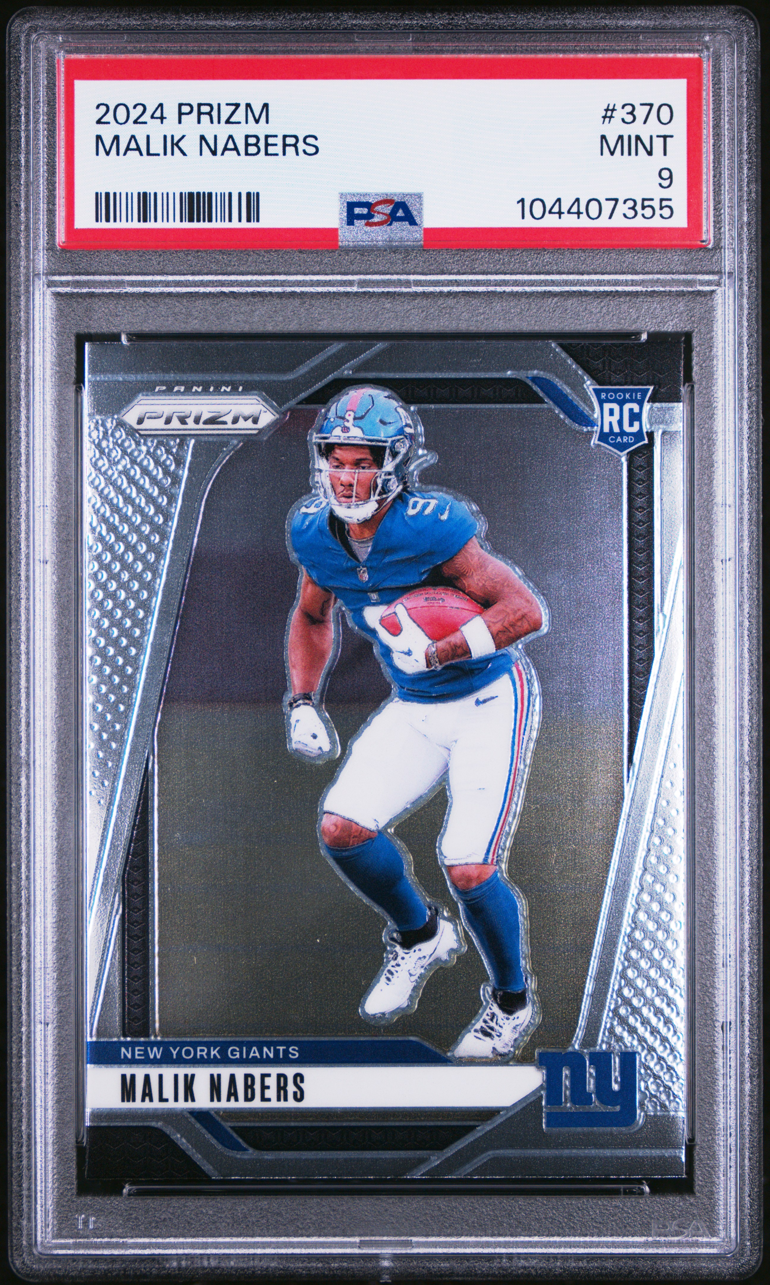 2024 Panini Prizm Malik Nabers #370 Mint 9 front
