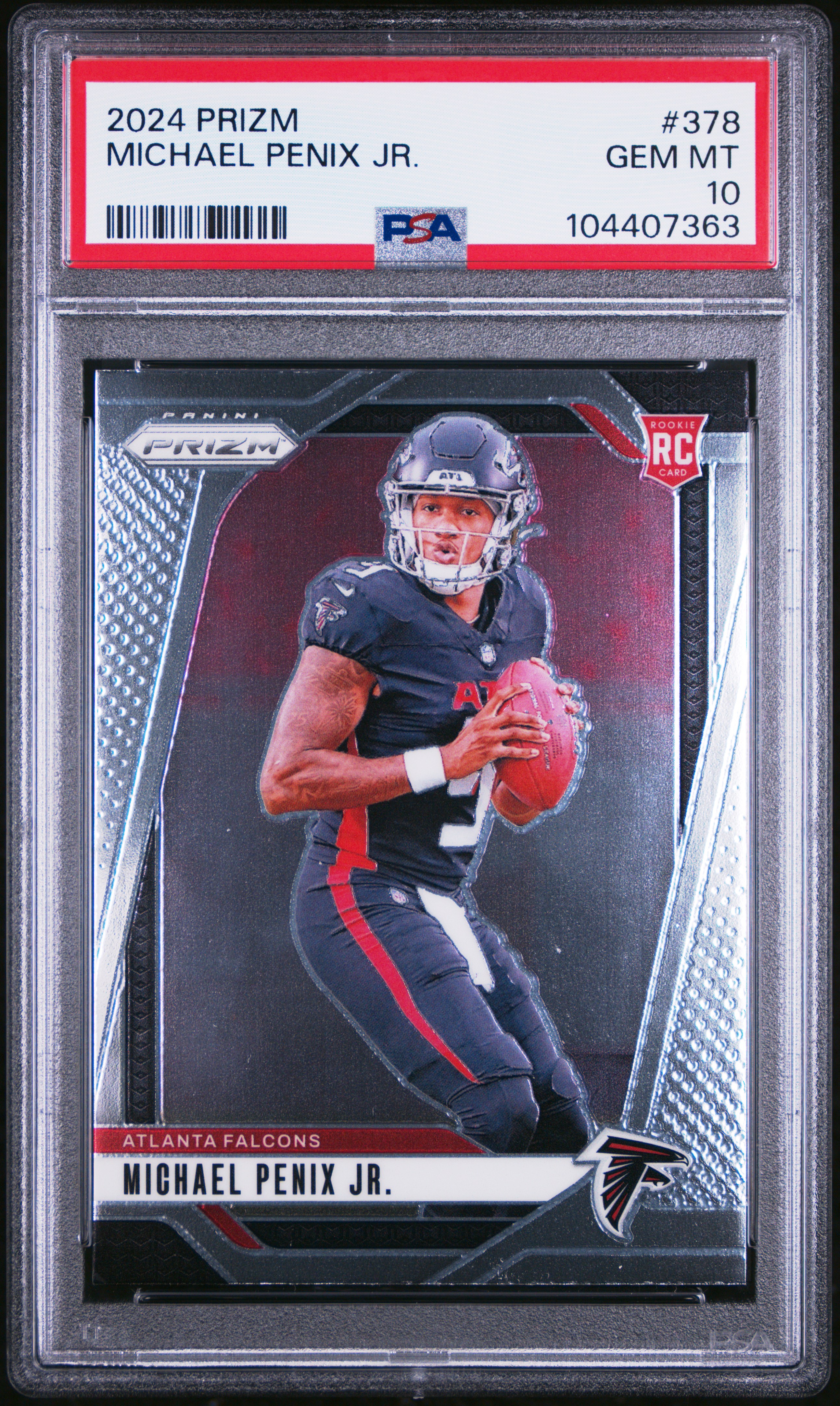 2024 Panini Prizm Michael Penix Jr. #378 Gem Mt 10 front