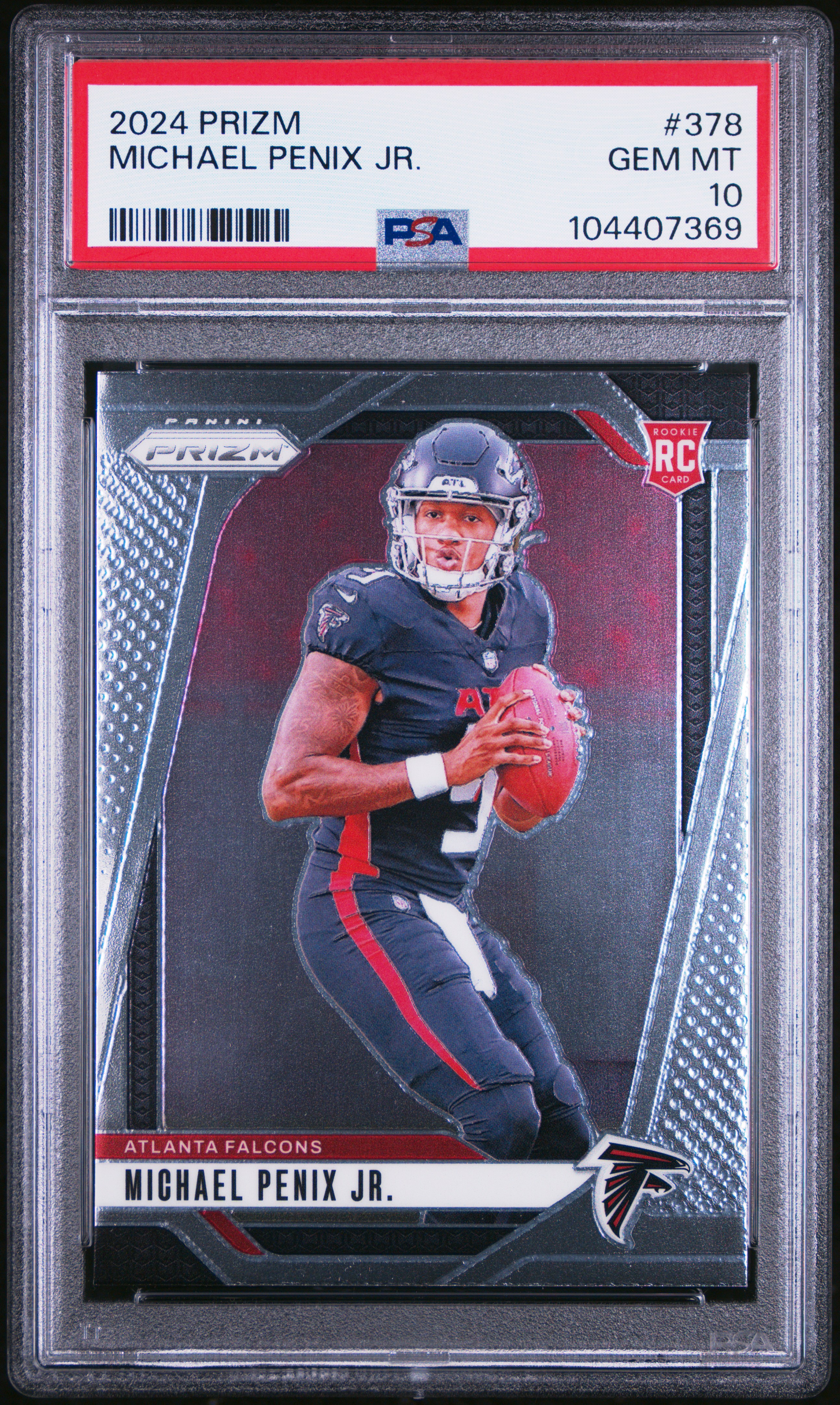 2024 Panini Prizm Michael Penix Jr. #378 Gem Mt 10 front