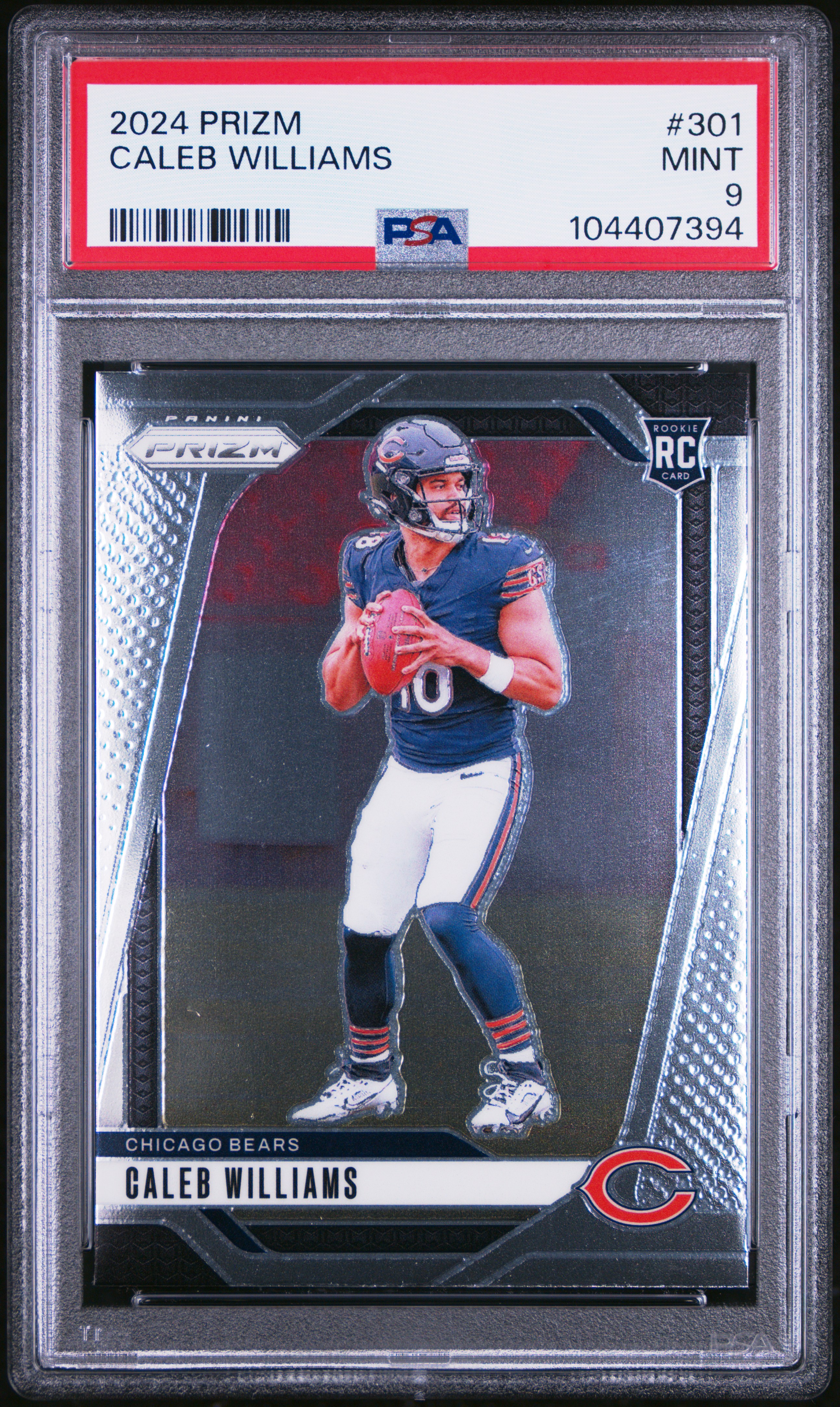 2024 Panini Prizm Caleb Williams #301 Mint 9 front