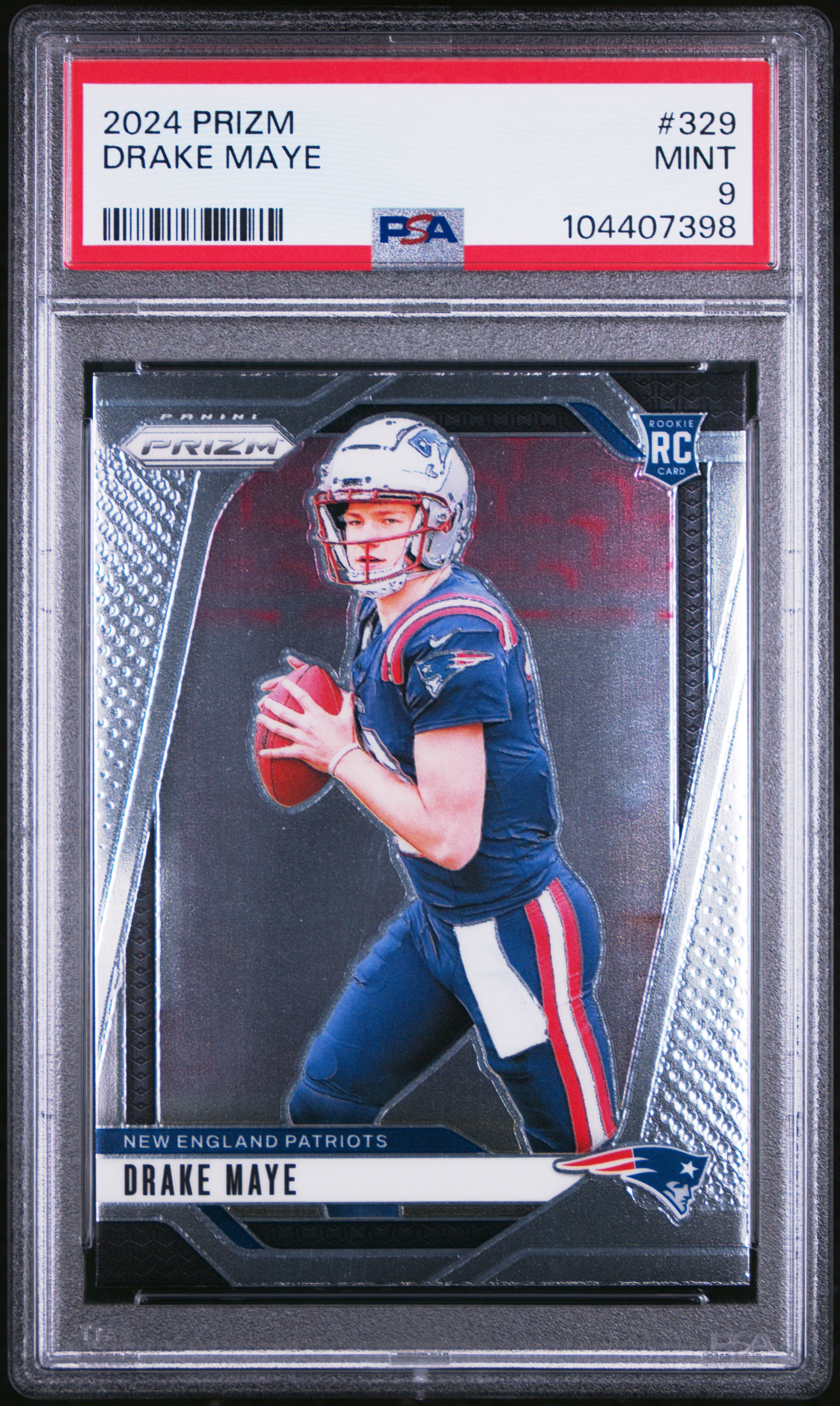 2024 Panini Prizm Drake Maye #329 Mint 9 front