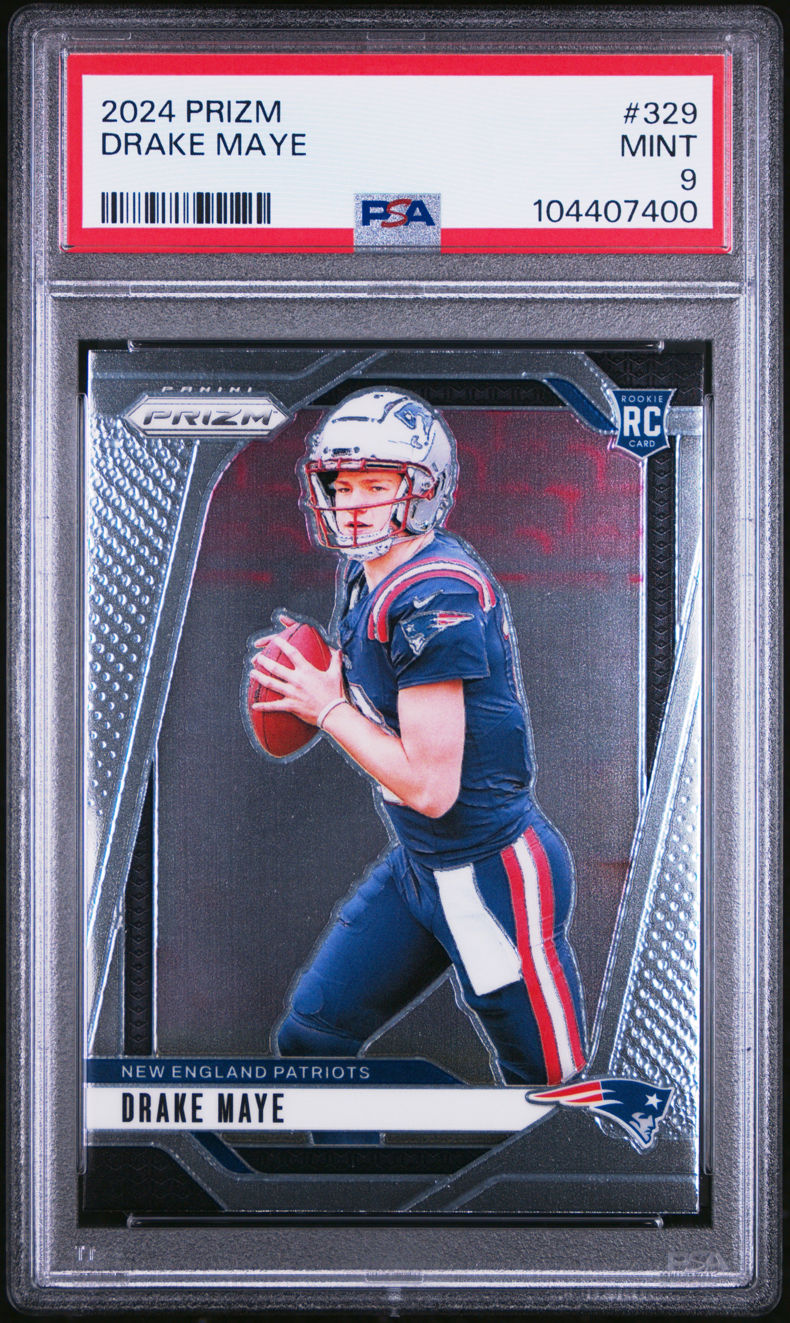 2024 Panini Prizm Drake Maye #329 Mint 9 front