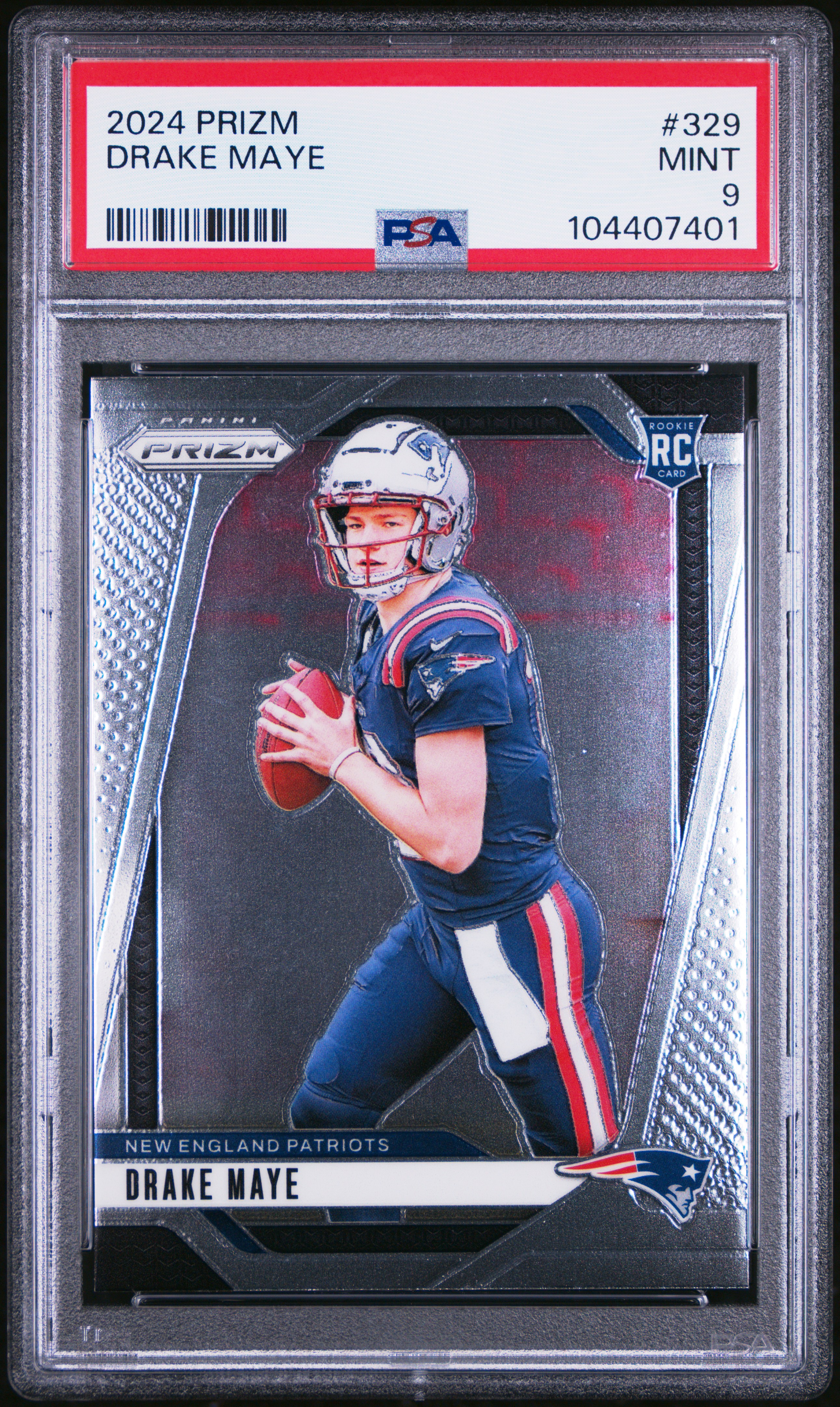 2024 Panini Prizm Drake Maye #329 Mint 9 front