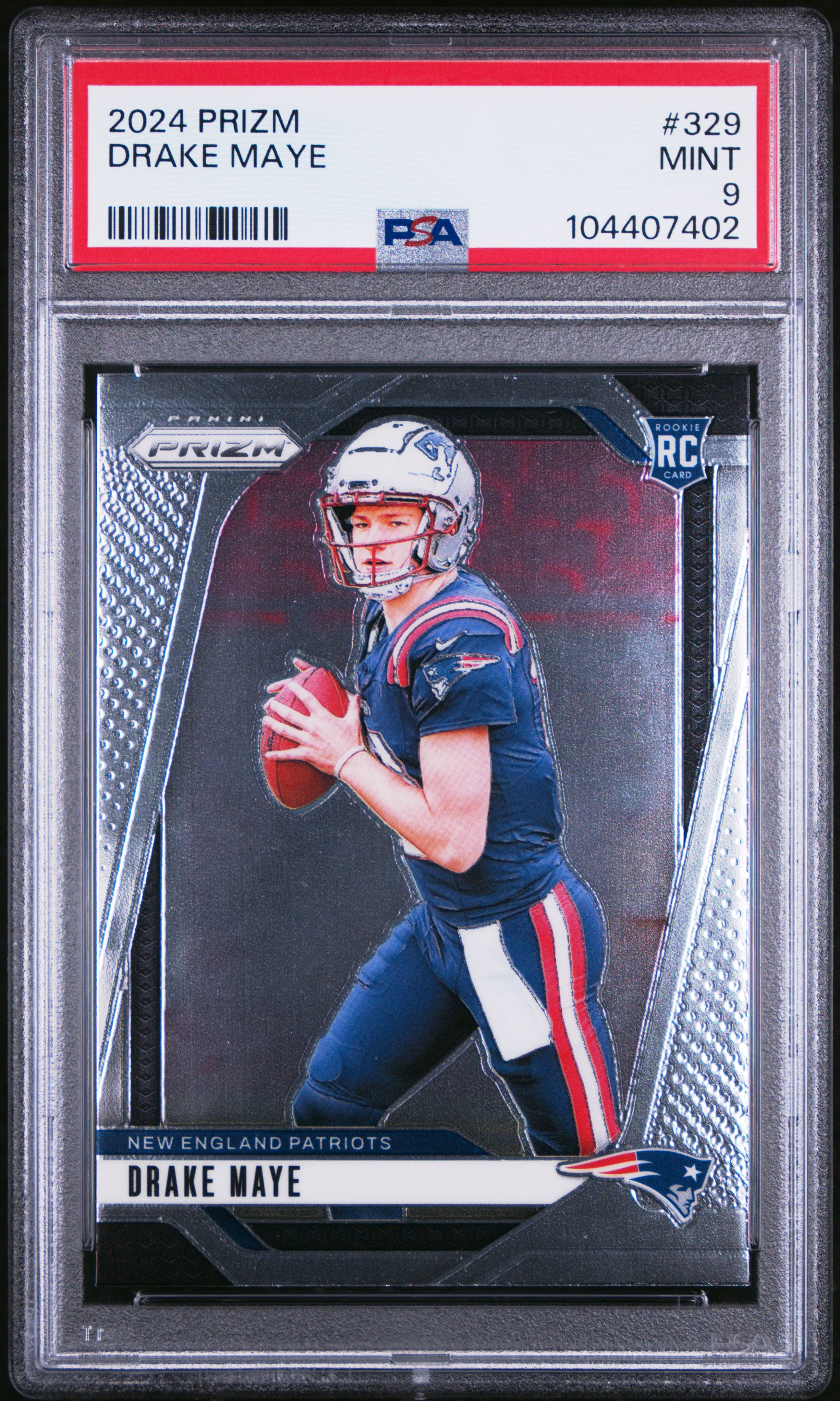 2024 Panini Prizm Drake Maye #329 Mint 9 front