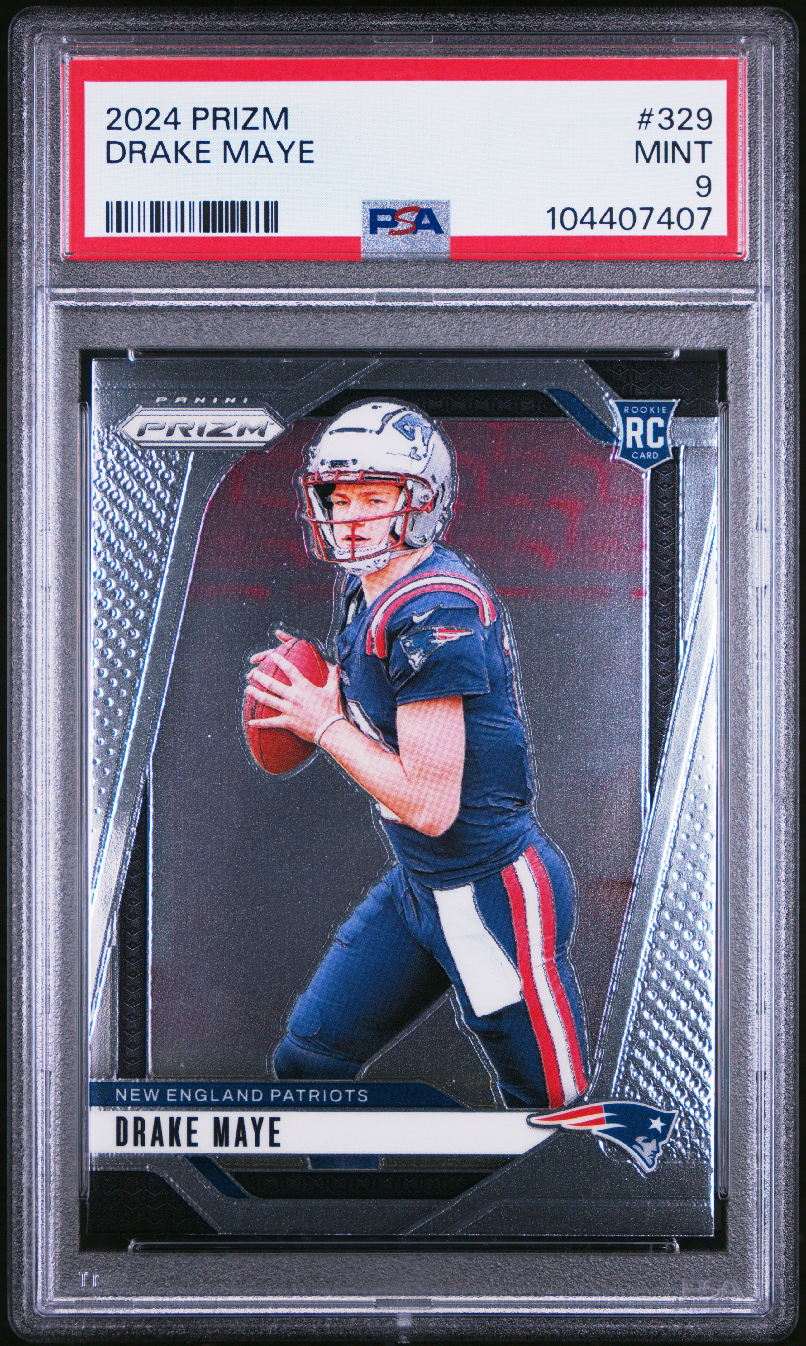 2024 Panini Prizm Drake Maye #329 Mint 9 front