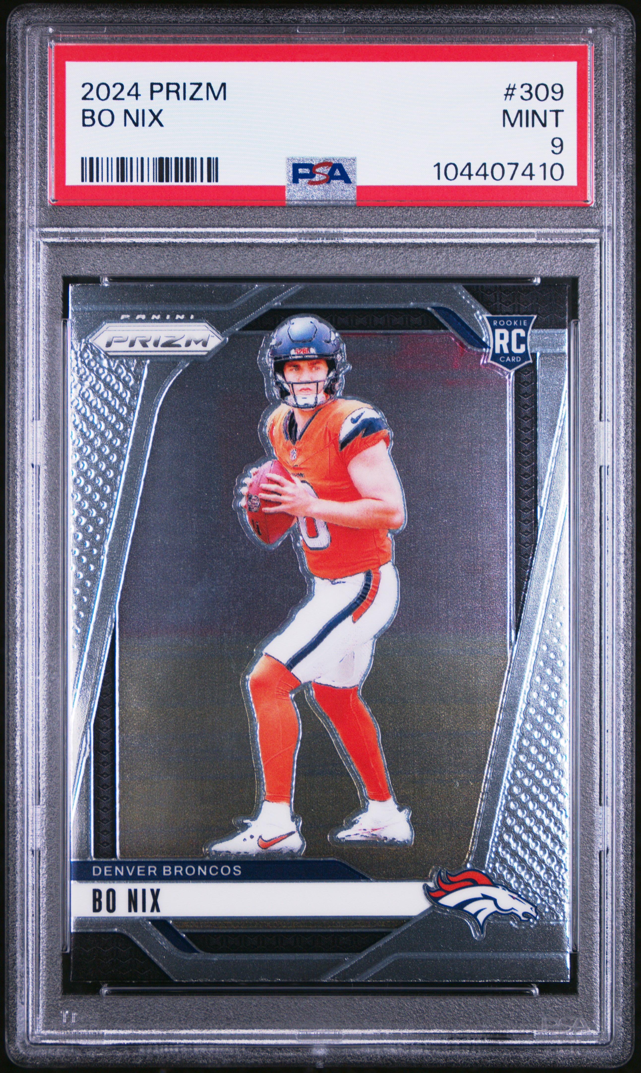 2024 Panini Prizm Bo Nix #309 Mint 9 front