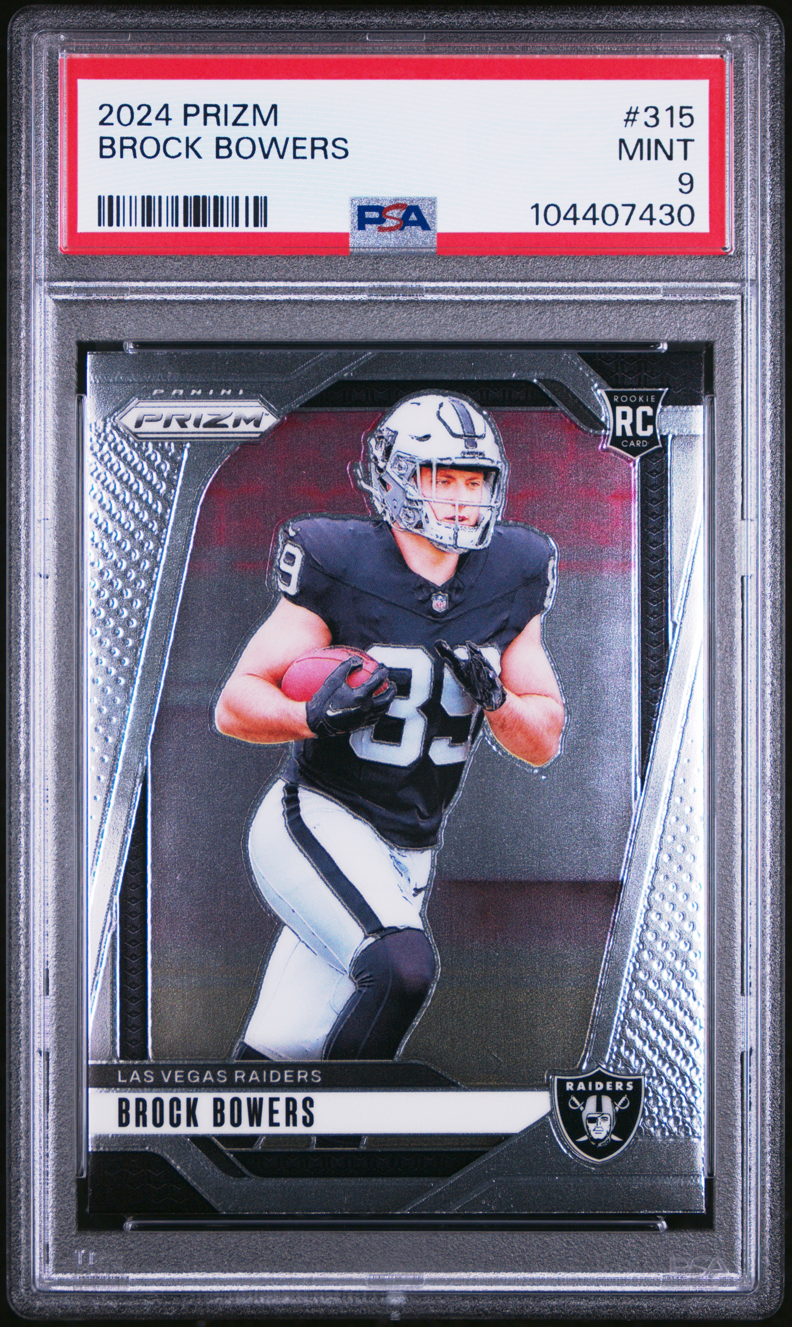 2024 Panini Prizm Brock Bowers #315 Mint 9 front