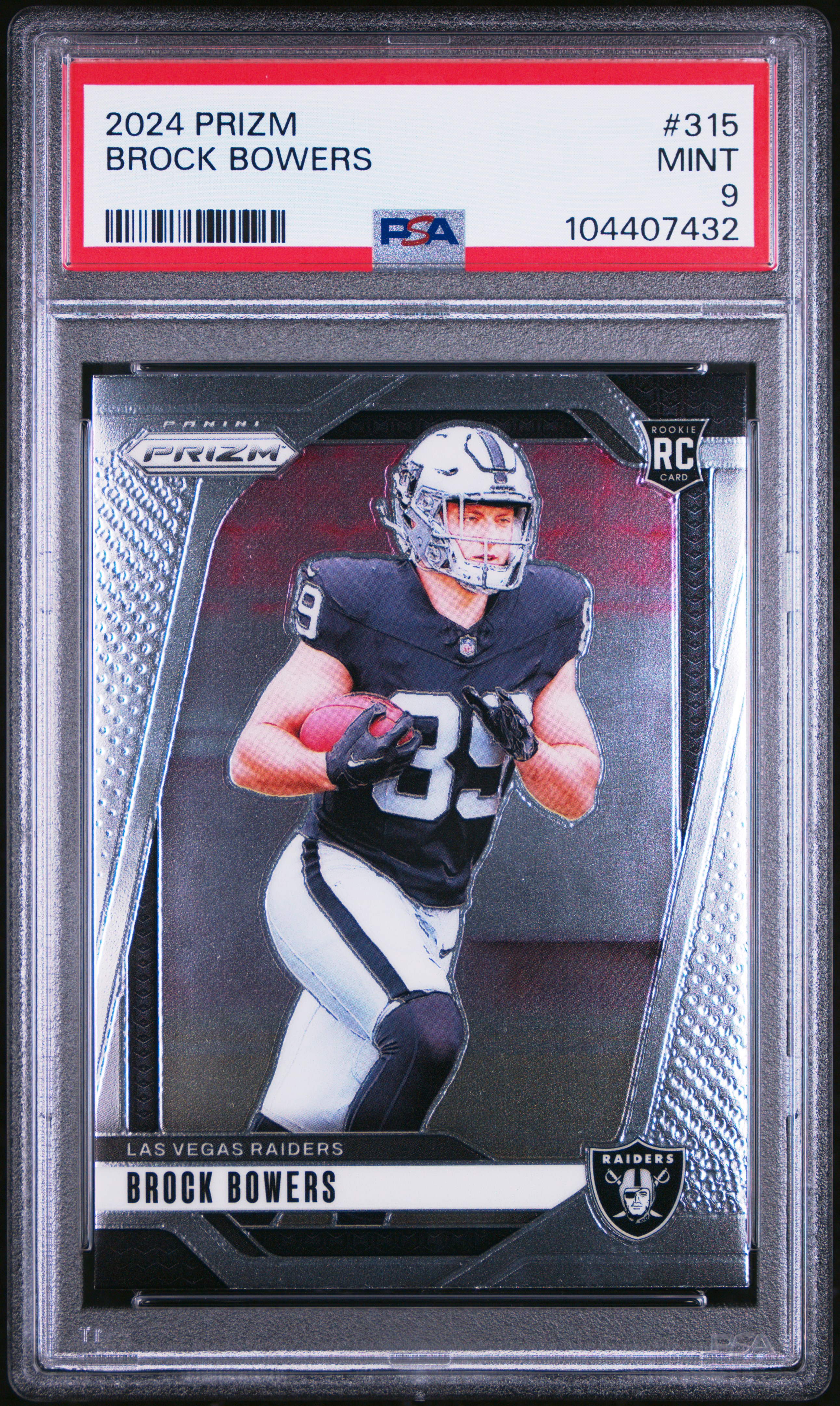 2024 Panini Prizm Brock Bowers #315 Mint 9 front