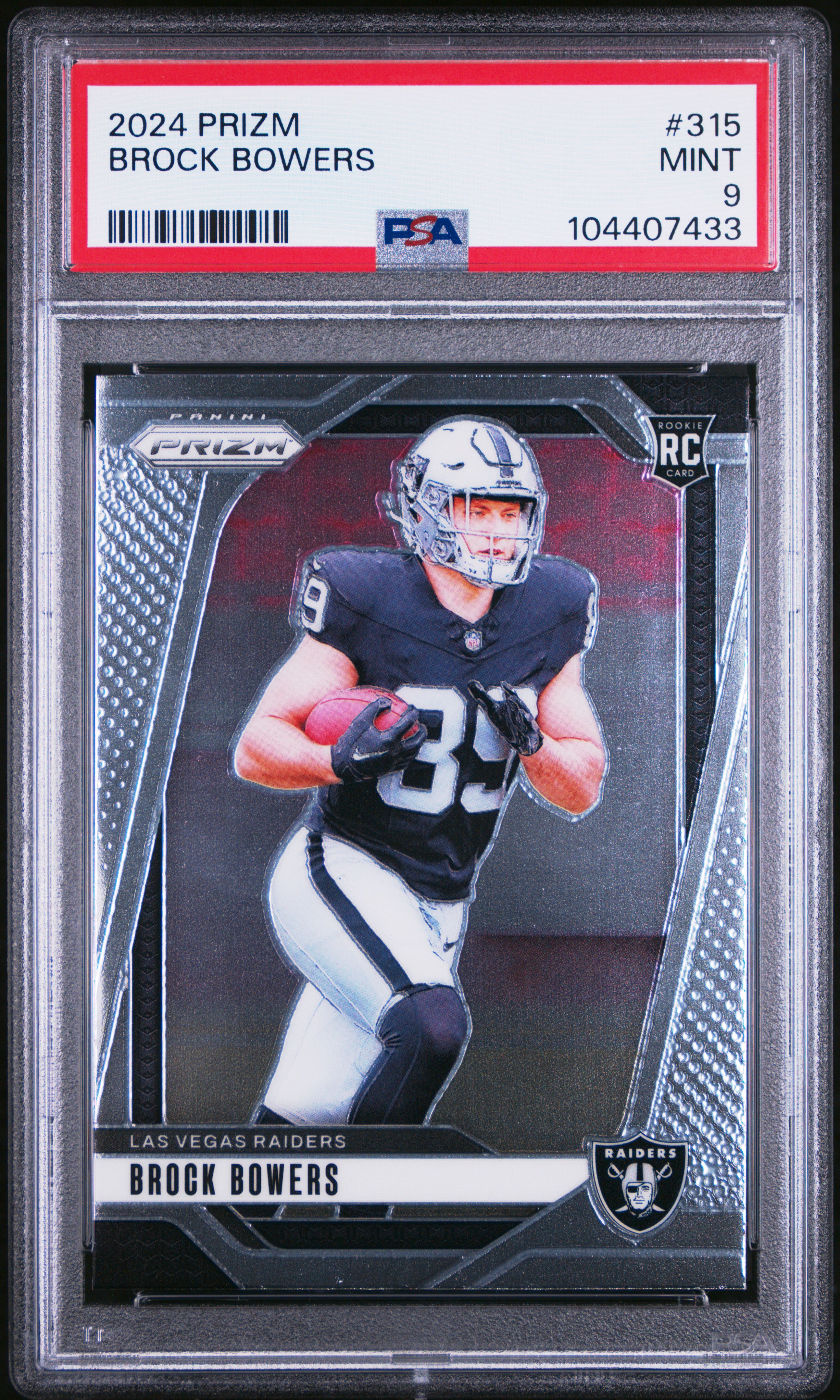2024 Panini Prizm Brock Bowers #315 Mint 9 front