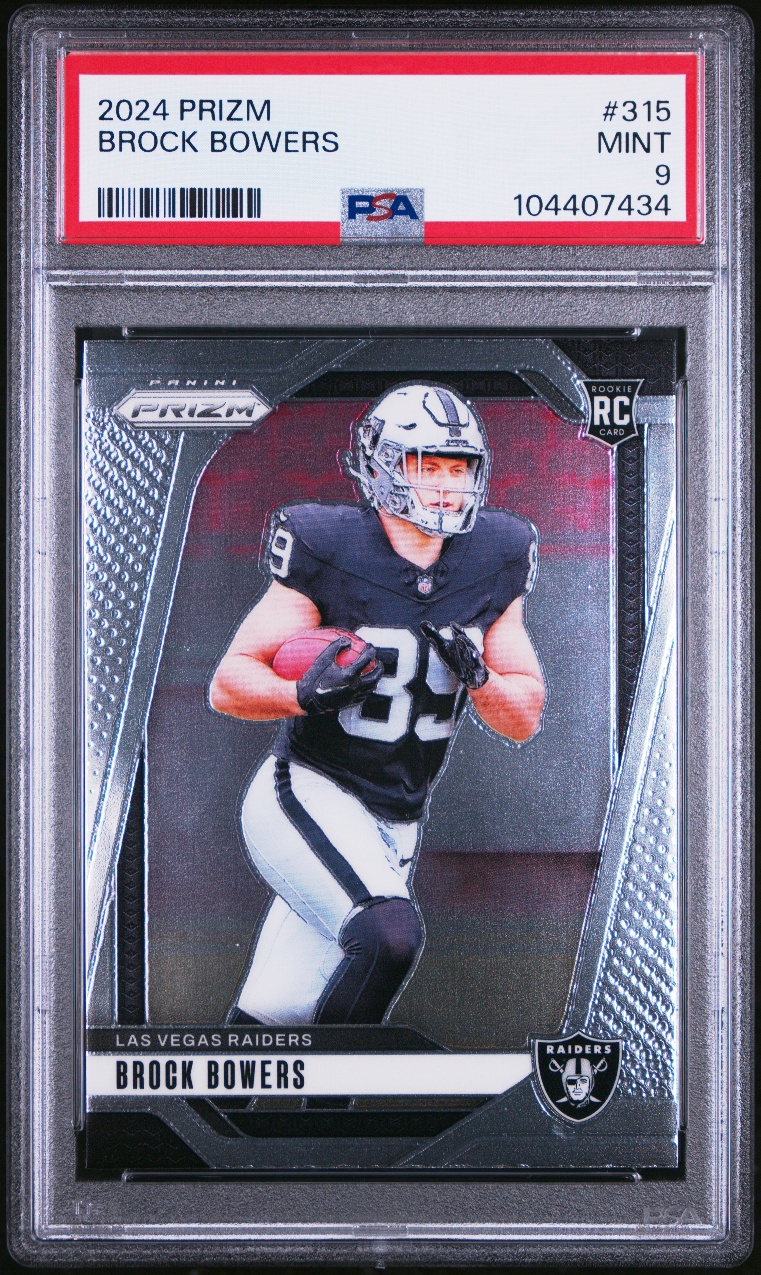 2024 Panini Prizm Brock Bowers #315 Mint 9 front
