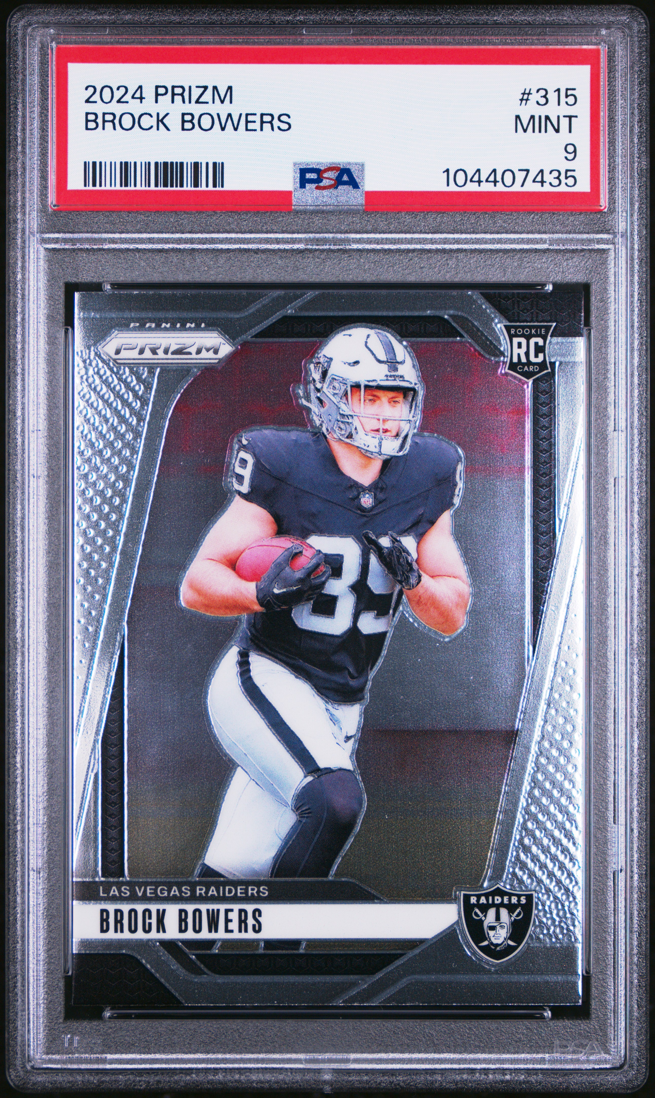 2024 Panini Prizm Brock Bowers #315 Mint 9 front