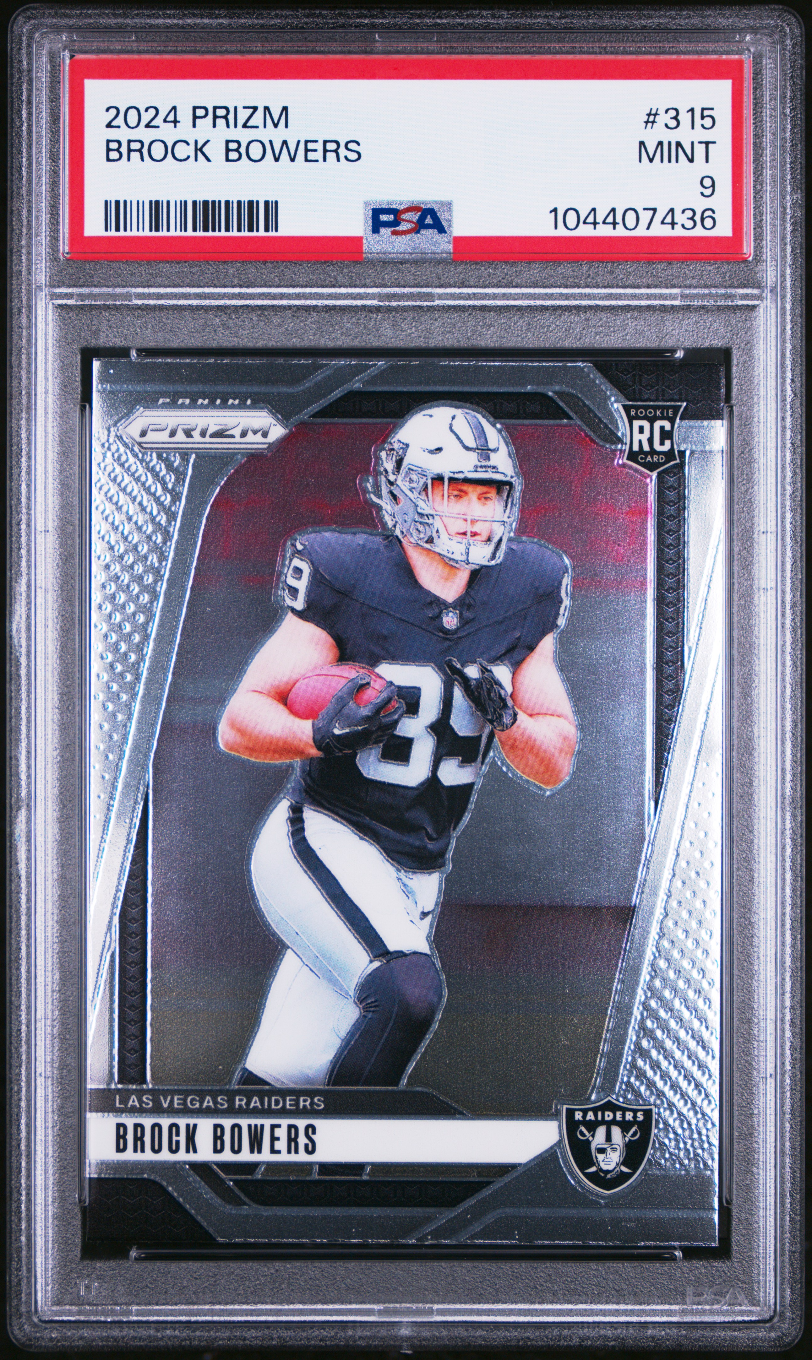2024 Panini Prizm Brock Bowers #315 Mint 9 front