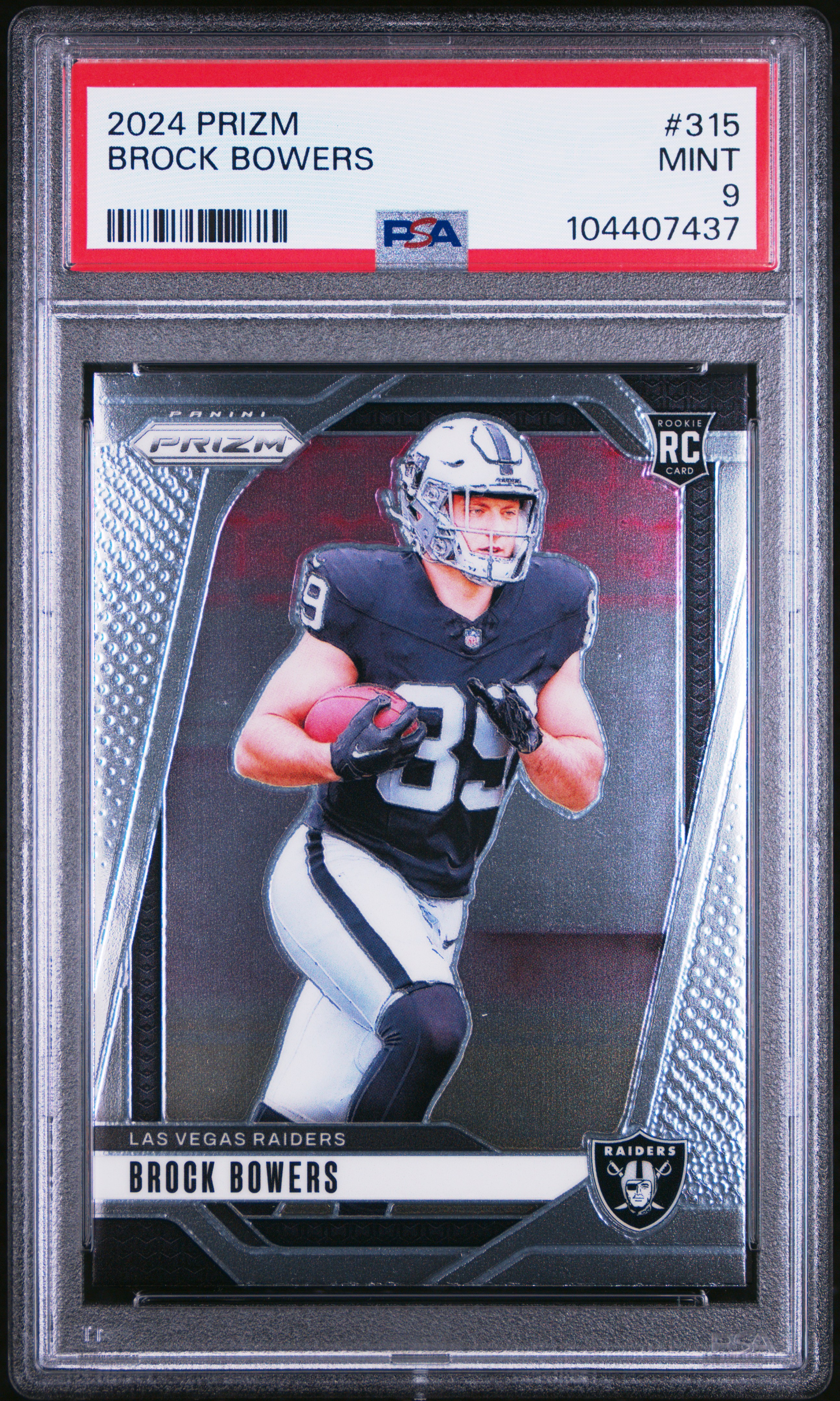 2024 Panini Prizm Brock Bowers #315 Mint 9 front