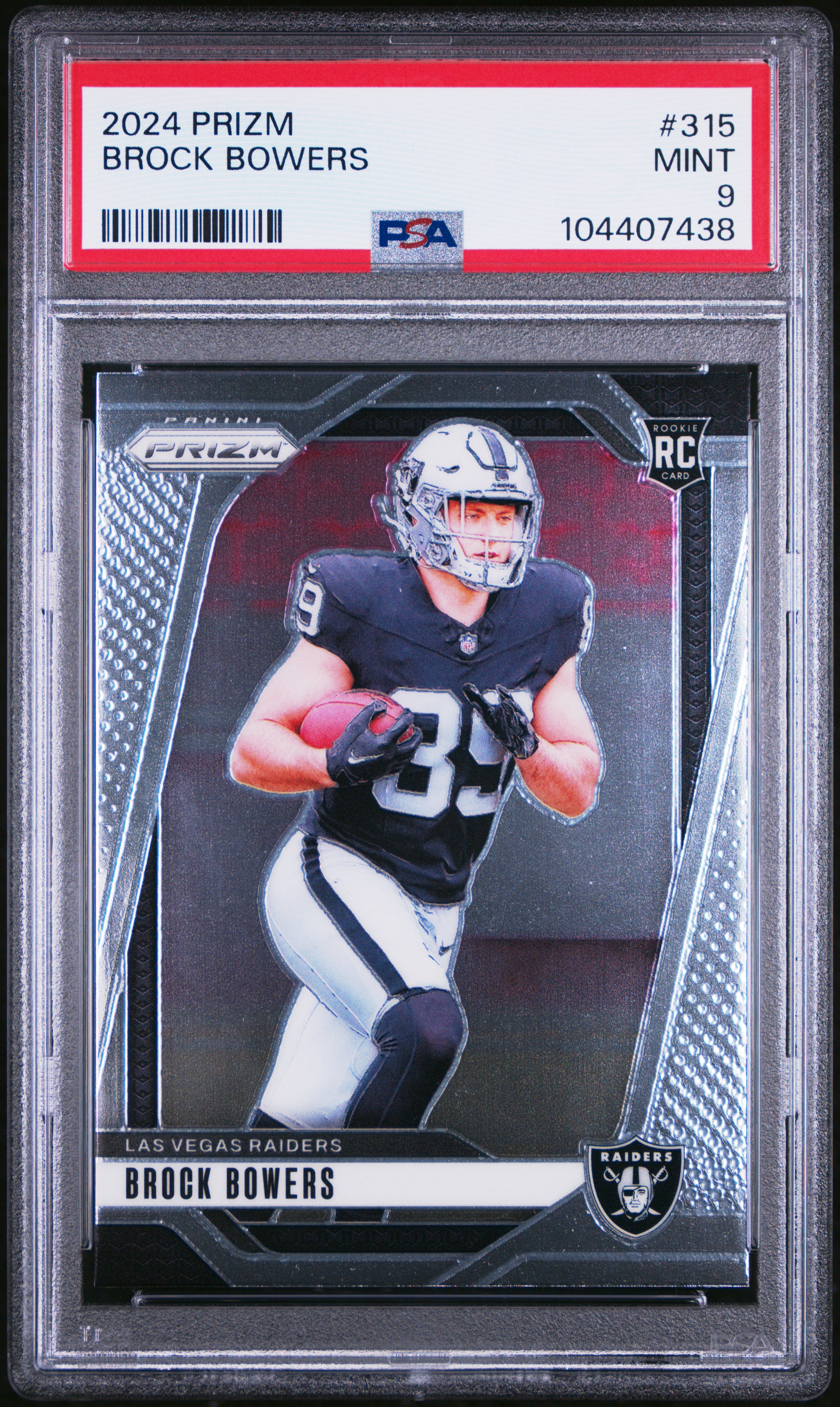 2024 Panini Prizm Brock Bowers #315 Mint 9 front