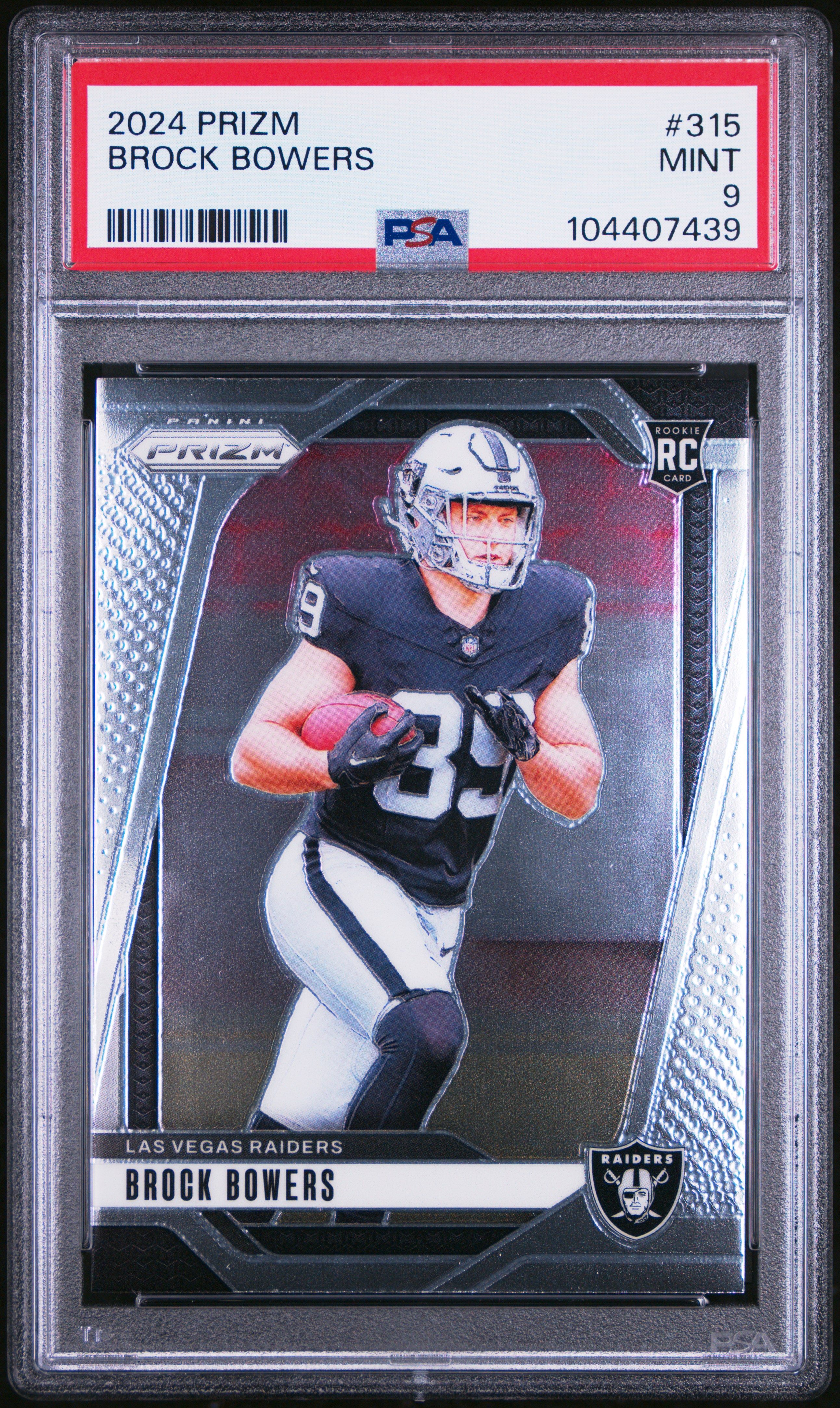 2024 Panini Prizm Brock Bowers #315 Mint 9 front