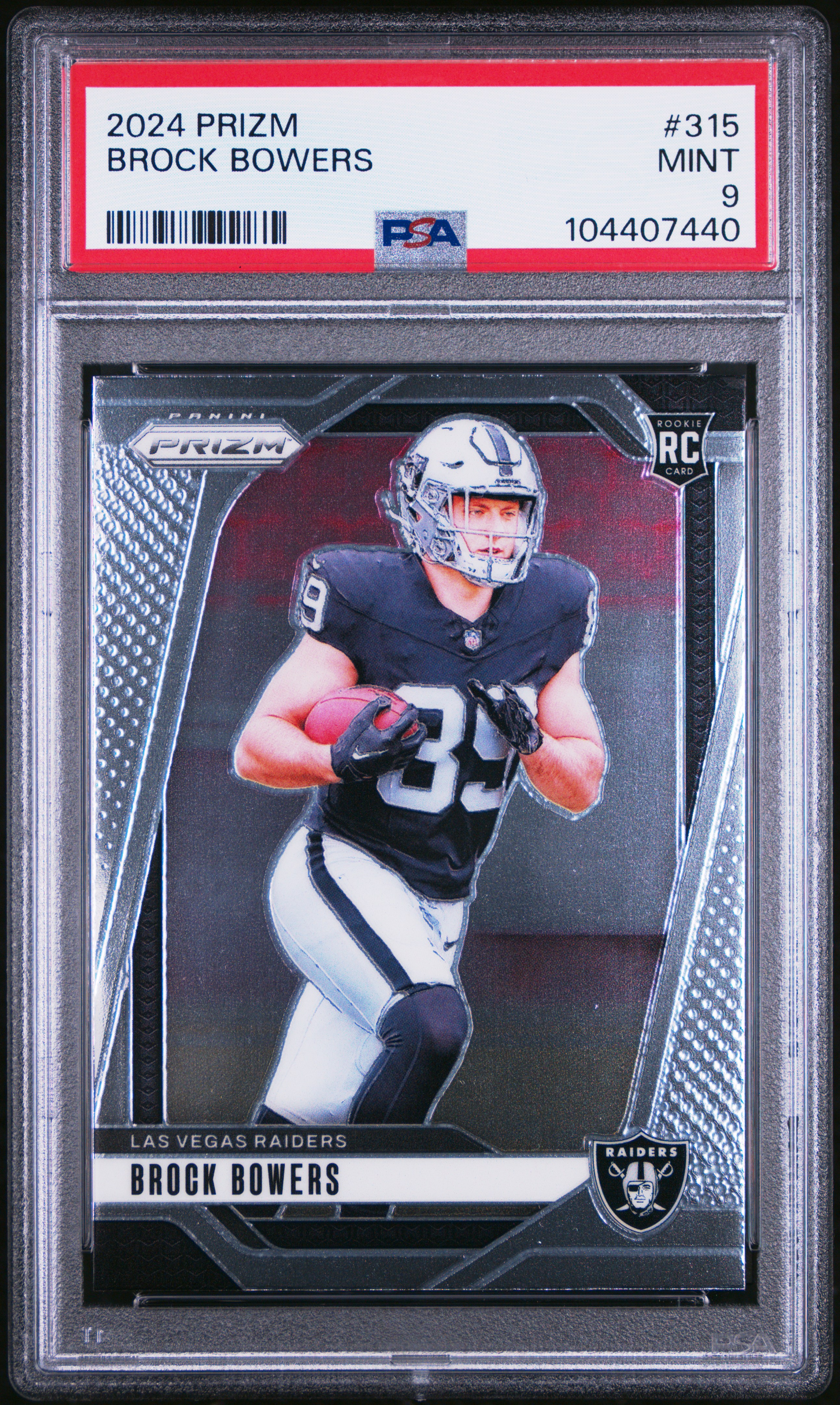 2024 Panini Prizm Brock Bowers #315 Mint 9 front