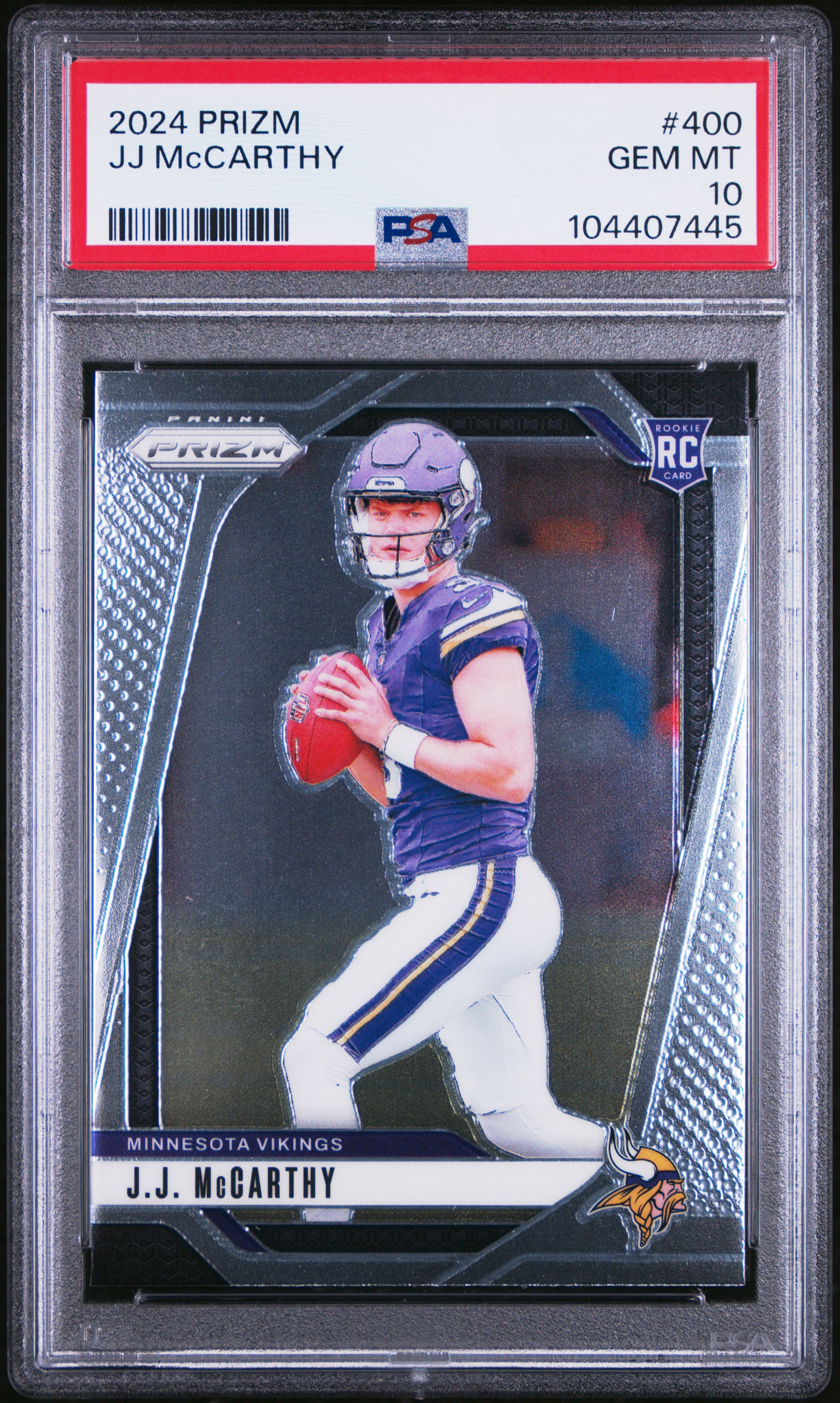 2024 Panini Prizm Jj Mccarthy #400 Gem Mt 10 front