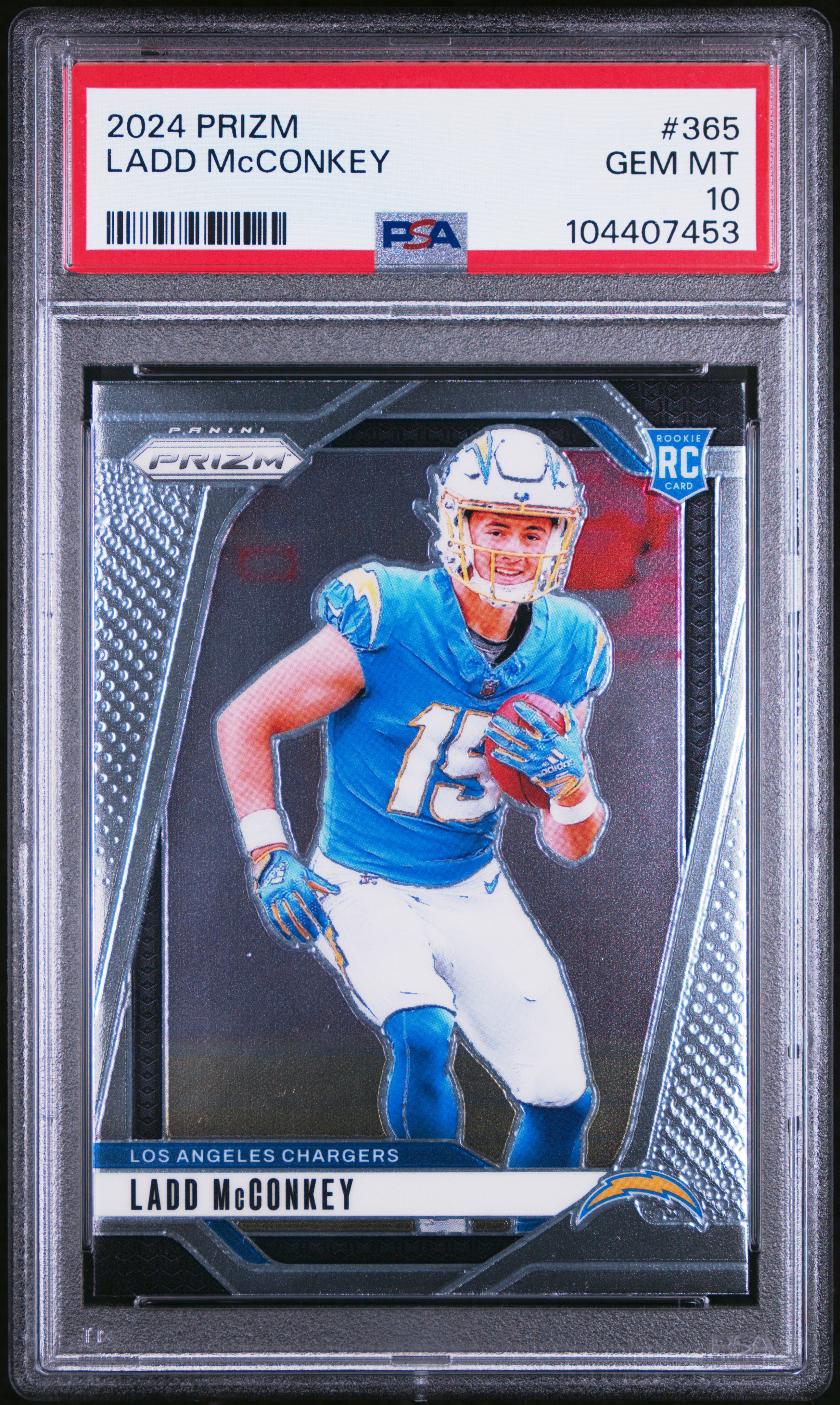 2024 Panini Prizm Ladd Mcconkey #365 Gem Mt 10 front