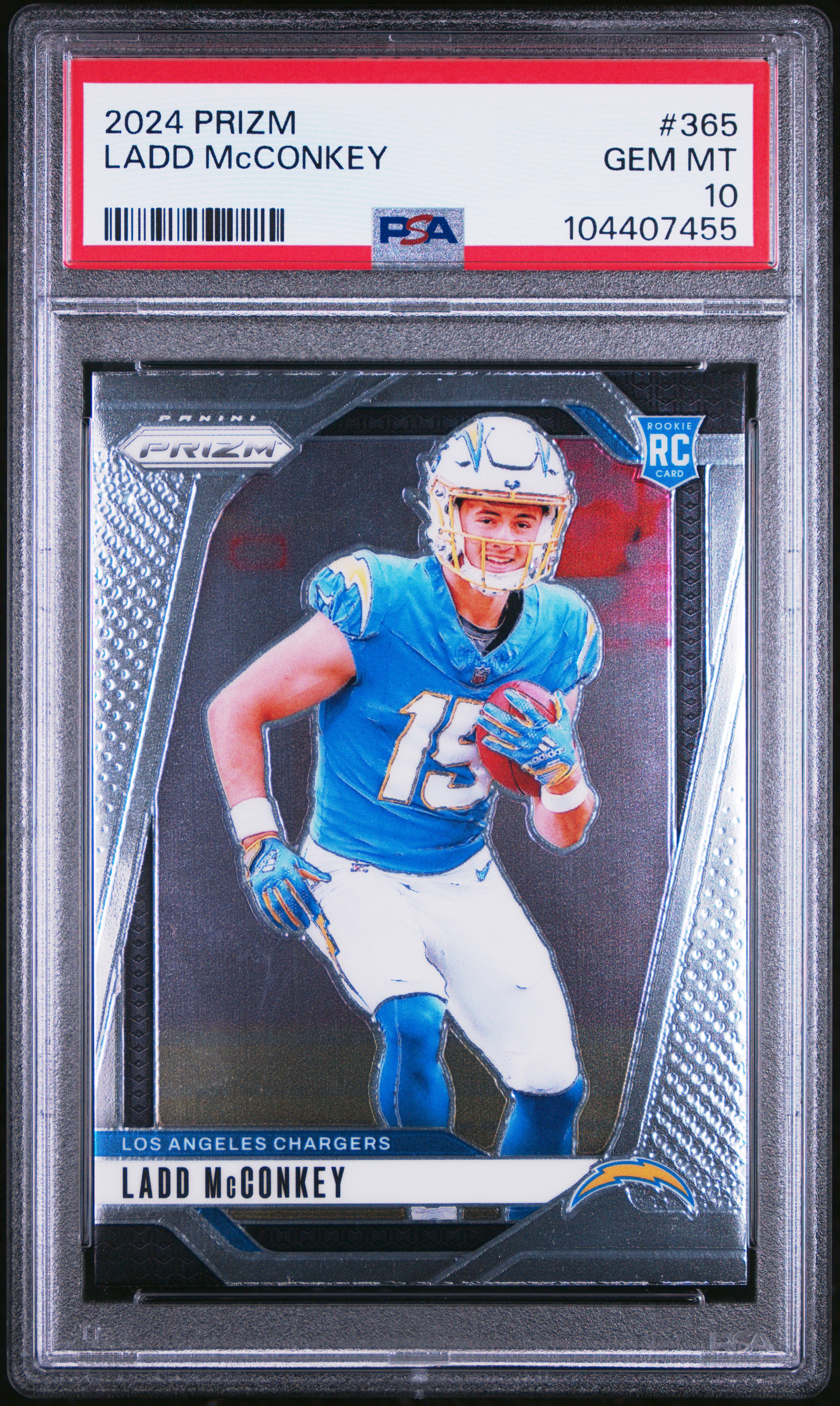 2024 Panini Prizm Ladd Mcconkey #365 Gem Mt 10 front