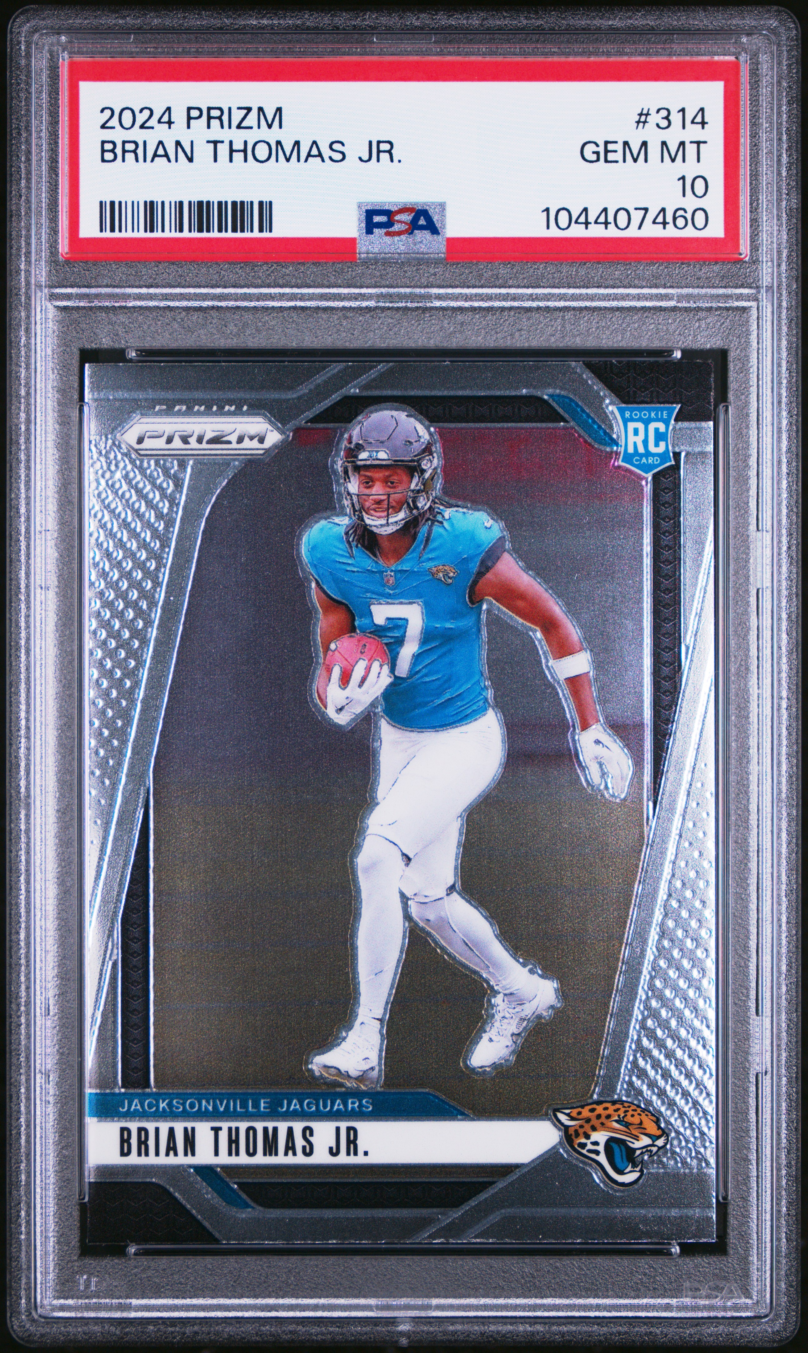 2024 Panini Prizm Brian Thomas Jr. #314 Gem Mt 10 front