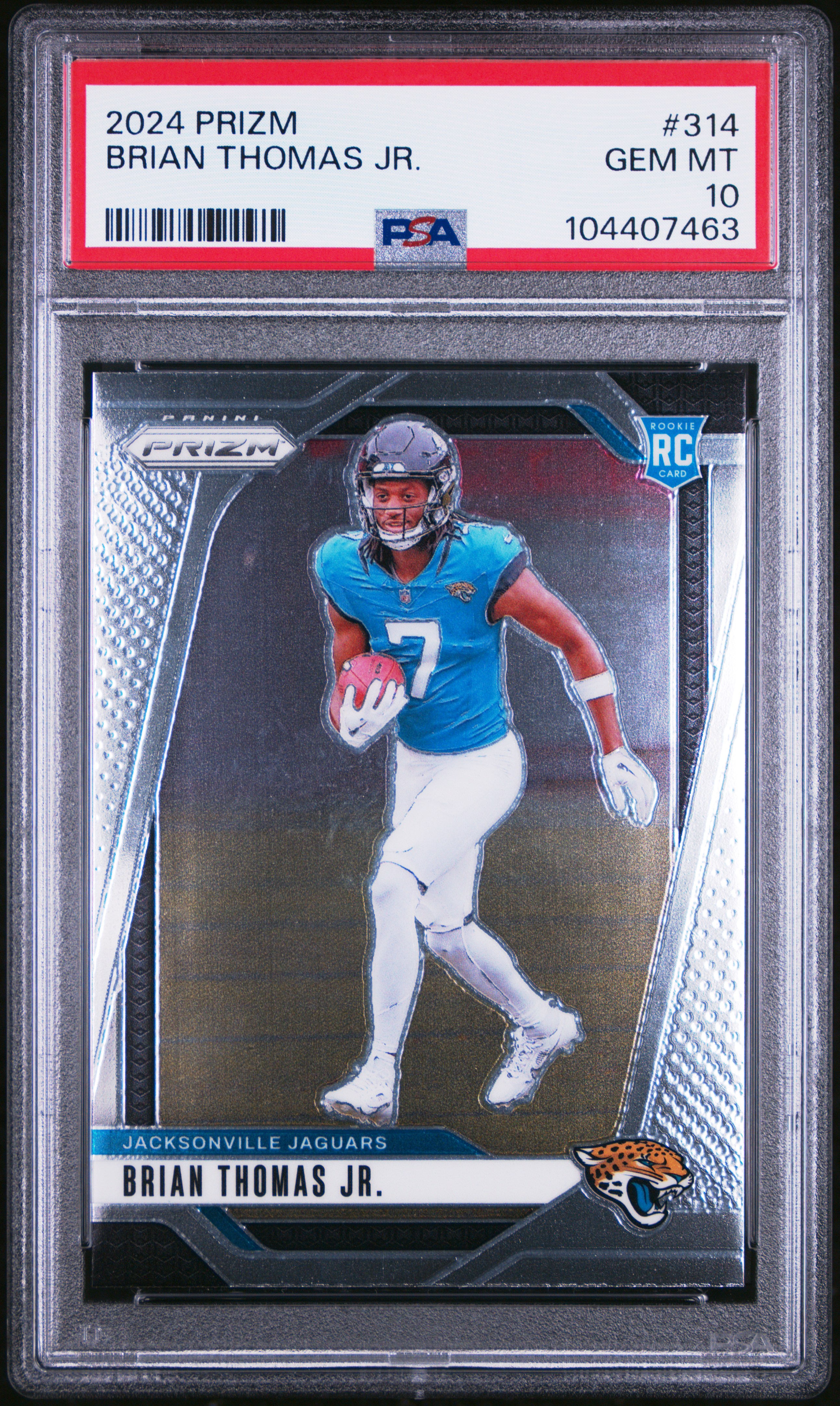 2024 Panini Prizm Brian Thomas Jr. #314 Gem Mt 10 front