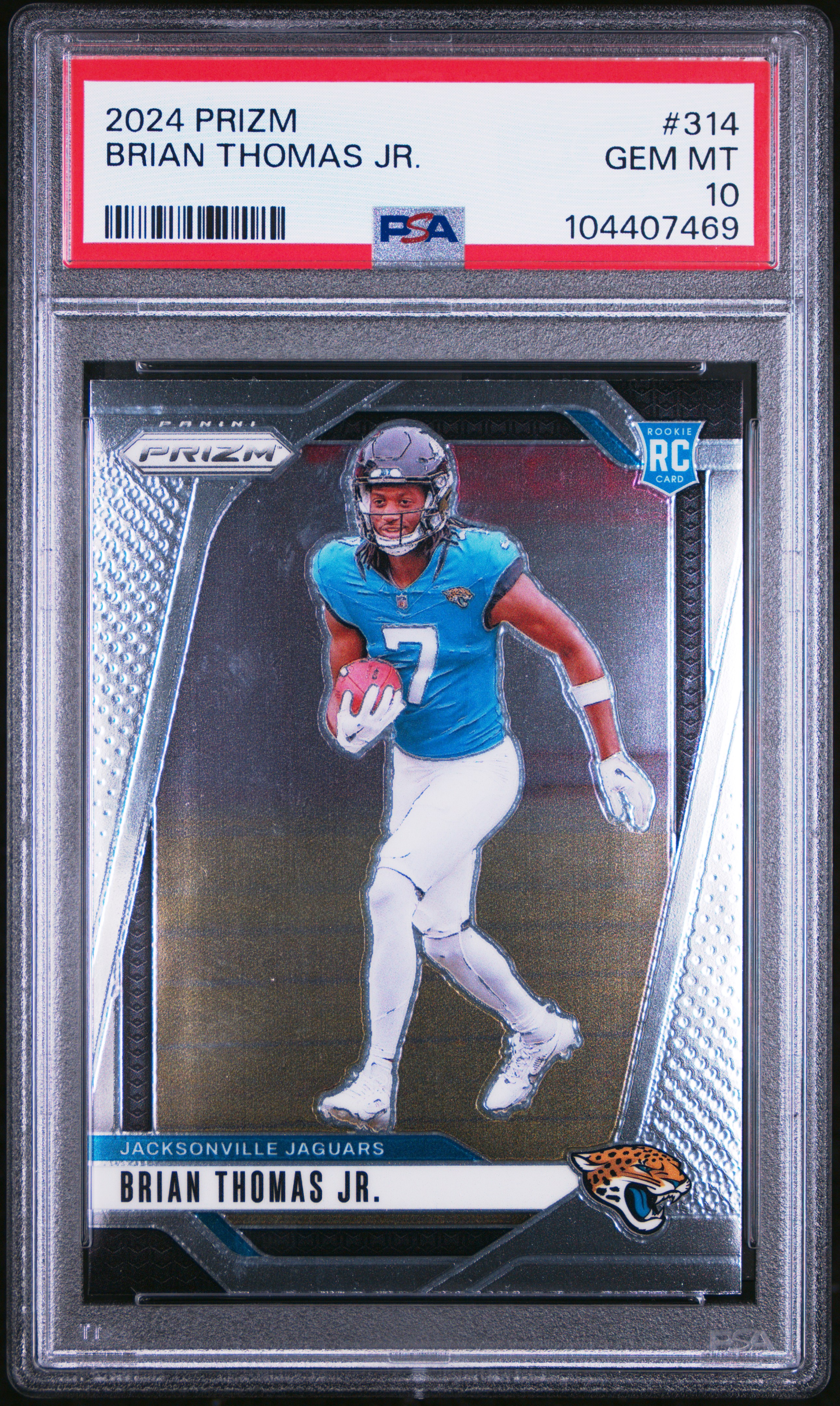 2024 Panini Prizm Brian Thomas Jr. #314 Gem Mt 10 front