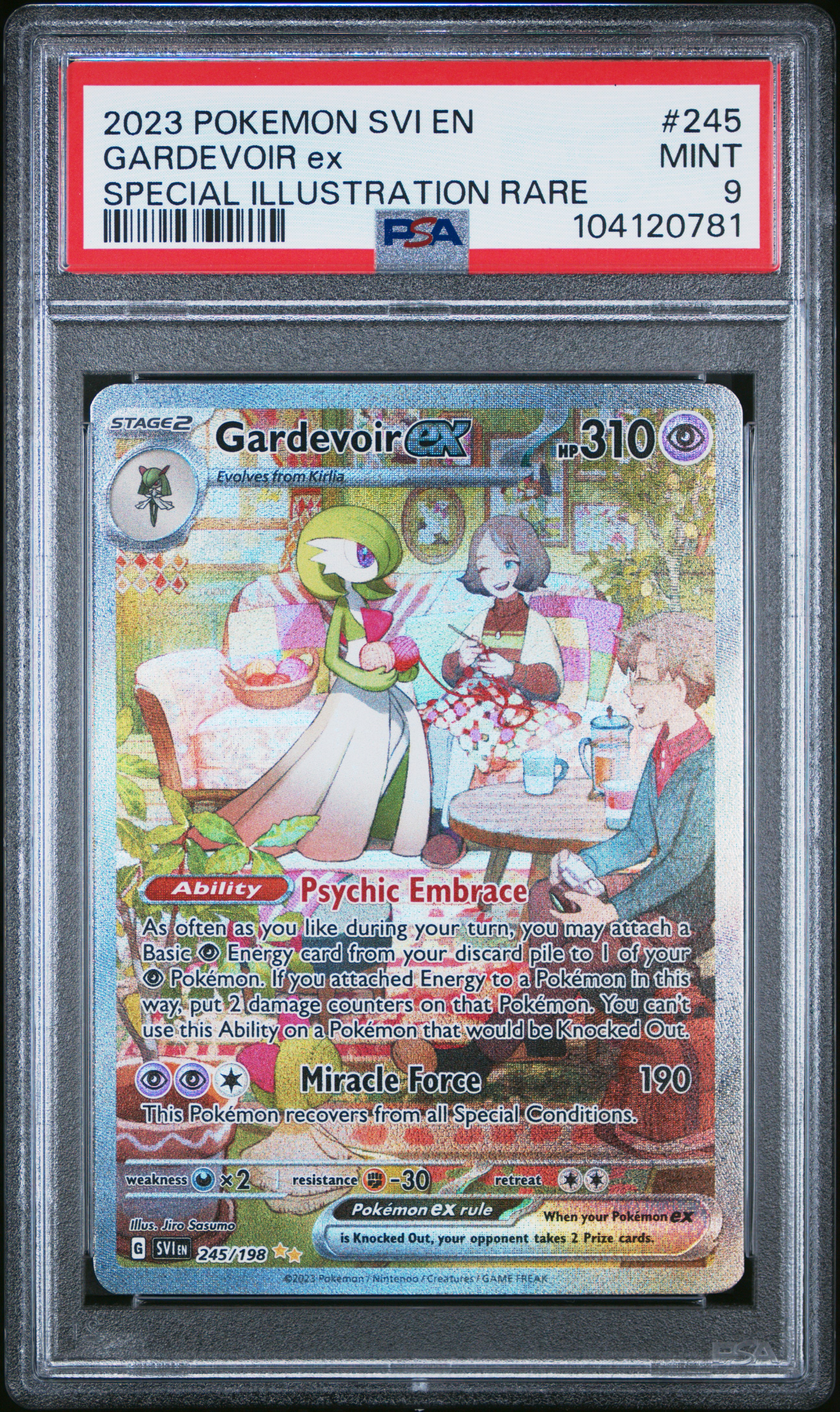 2023 Pokemon Svi En-Scarlet & Violet Gardevoir Ex #245 (Special Illustration Rare) Mint 9 front