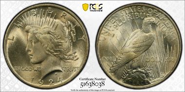 1924 $1 MS65+