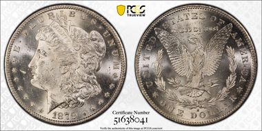 1879-S $1 Reverse of 1878 MS64