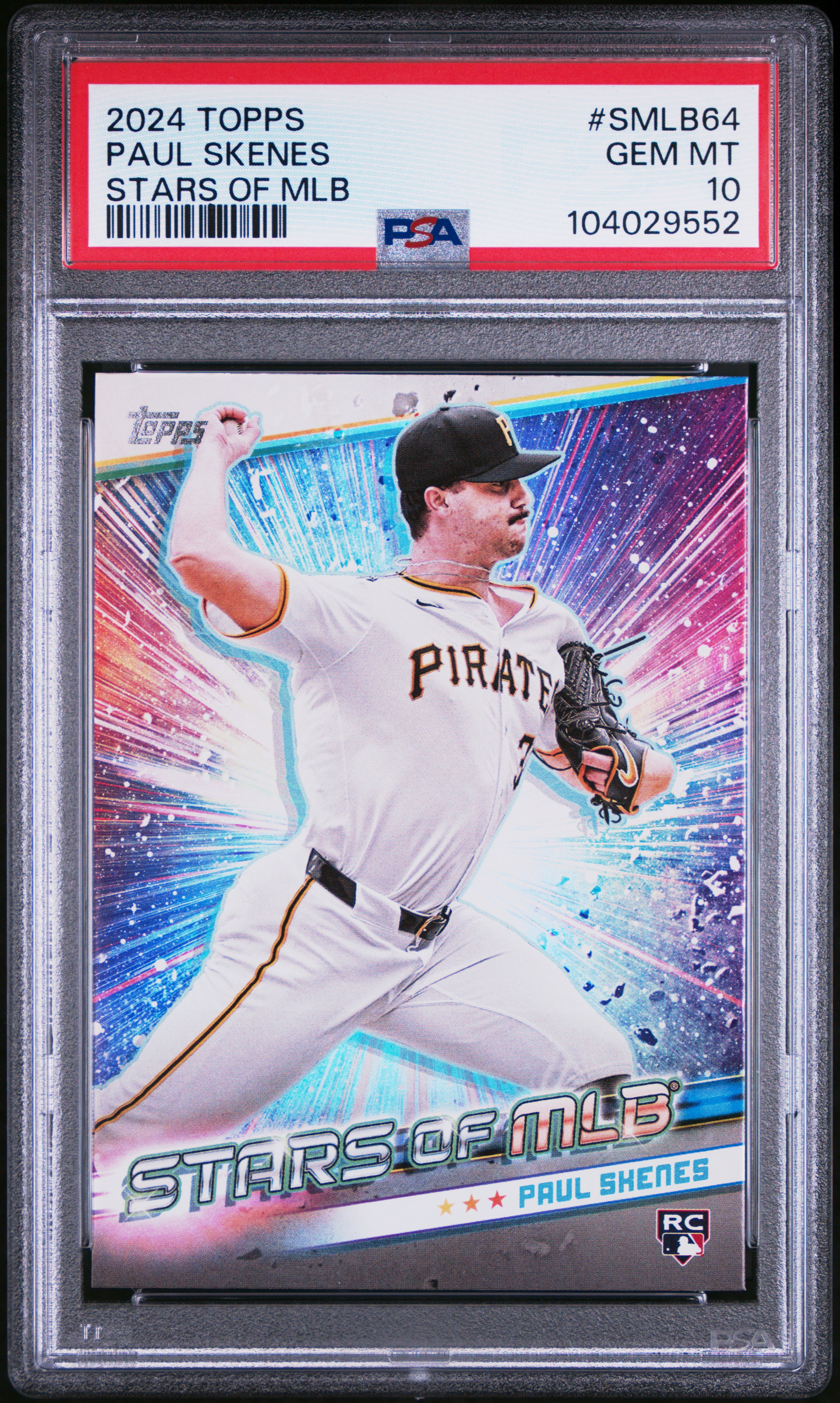2024 Topps Stars Of Mlb Paul Skenes #Smlb64 (Update) Gem Mt 10 front