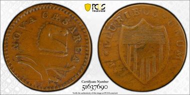 1786 NJ 1/2P Maris 18-J, Bridle VF30BN