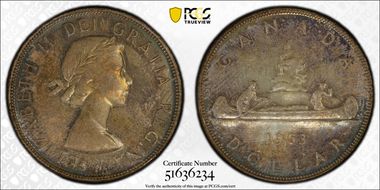 1953 S$1 No Strap, SWL MS65