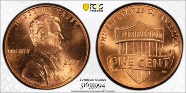 2017-P 1C Shield MS66RD