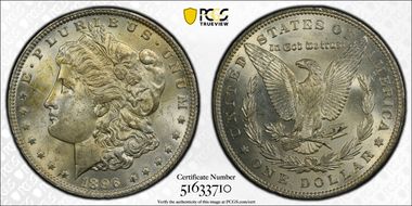 1896 $1 MS62