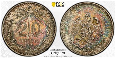 1919-M 20C MS65