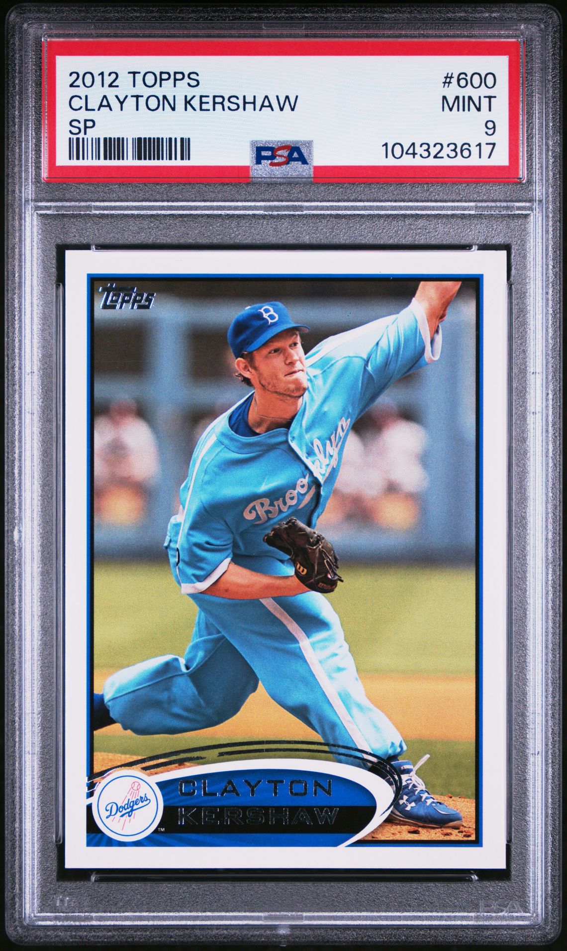 2012 Topps TOPPS SP #600 Clayton Kershaw front