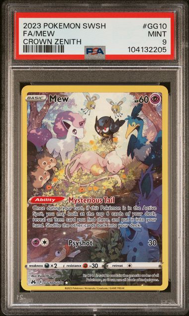 2023 Pokemon Sword And Shield Crown Zenith Fa/Mew #Gg10 (Crown Zenith) Mint 9 front