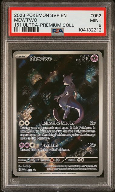 2023 Pokemon Svp En-Sv Black Star Promo Mewtwo #052 (151 Ultra-Premium Coll) Mint 9 front
