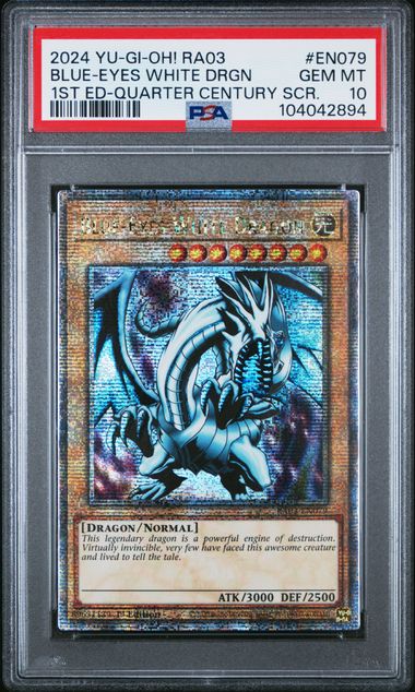 2024 Yu-Gi-Oh! YU-GI-OH! RA03-QUARTER CENTURY BONANZA Blue #EN079 Blue-Eyes White Drgn front
