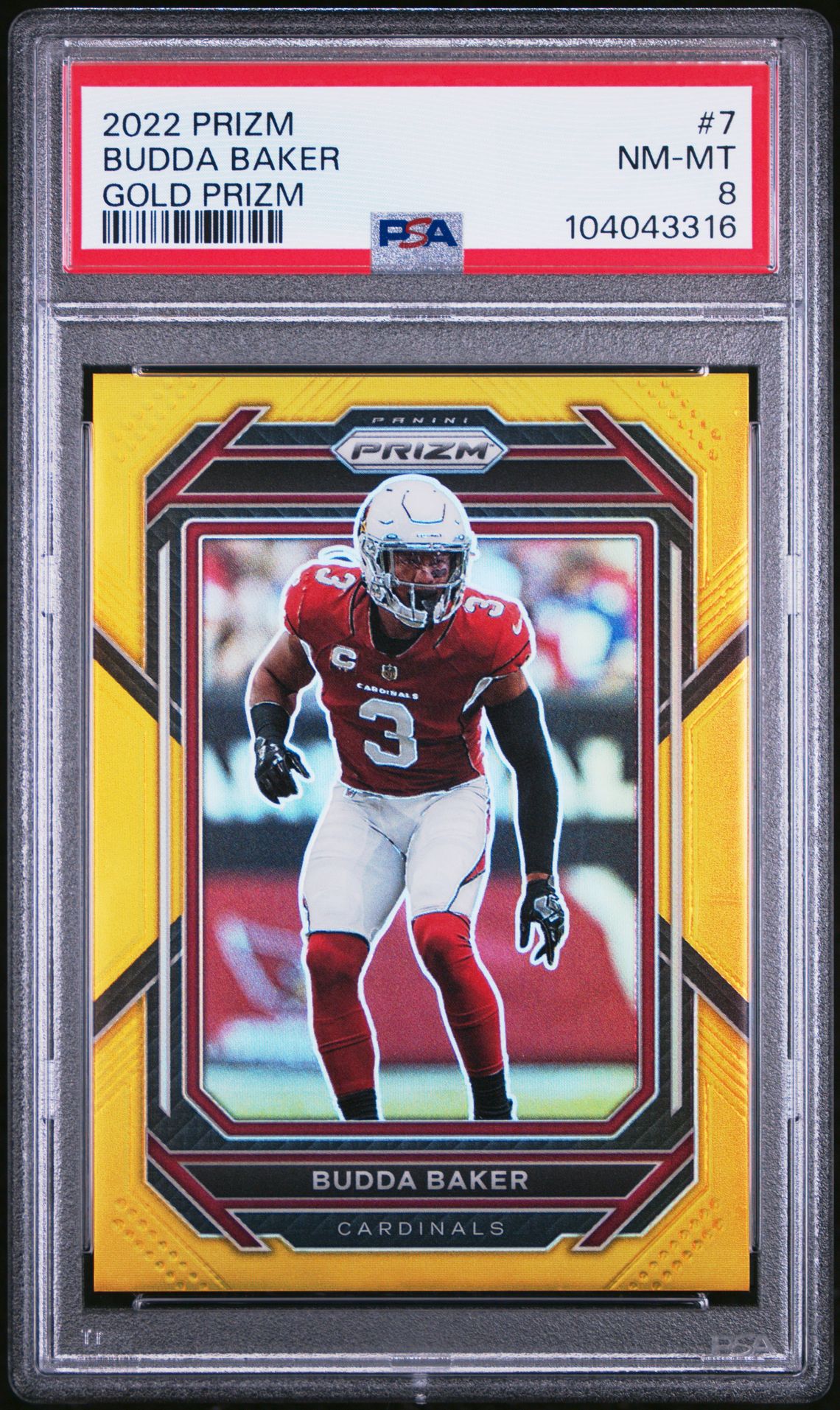 2022 Panini PANINI PRIZM GOLD PRIZM #7 Budda Baker front