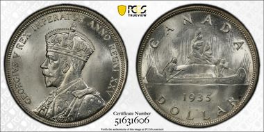 1935 S$1 MS66